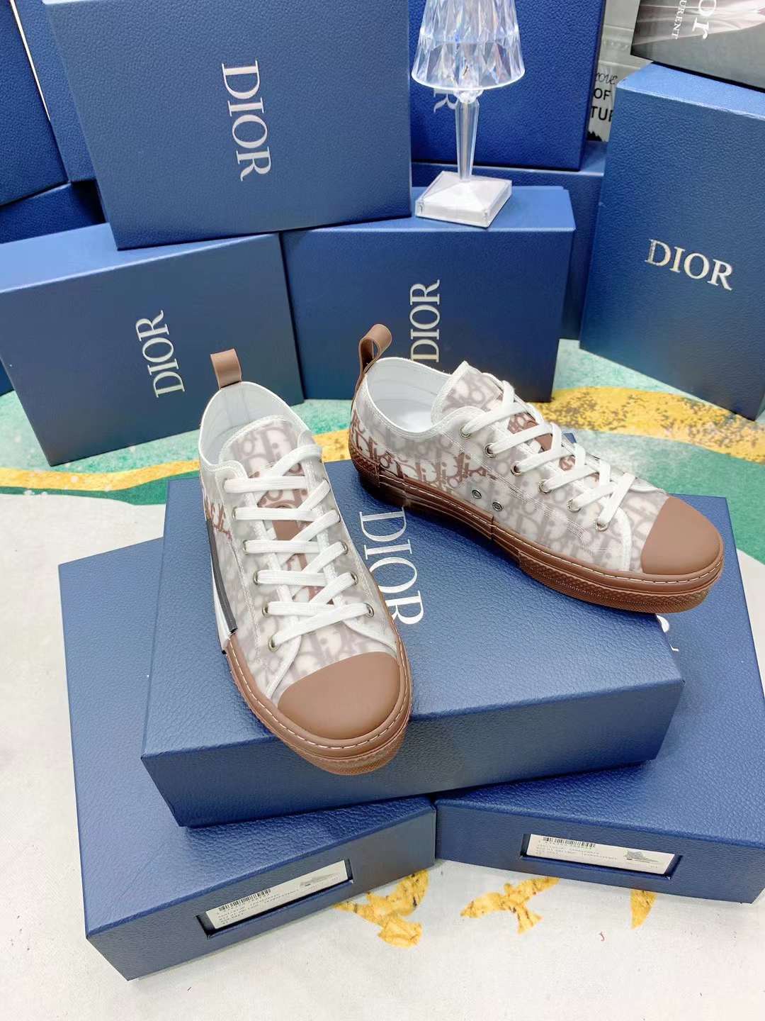 Men Women D*ior Top Sneakers ()