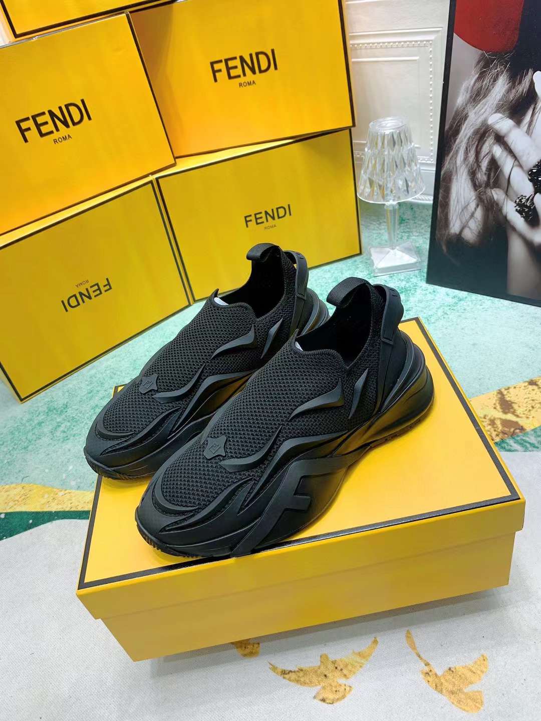 Men Women F*endi Top Sneaker ( )