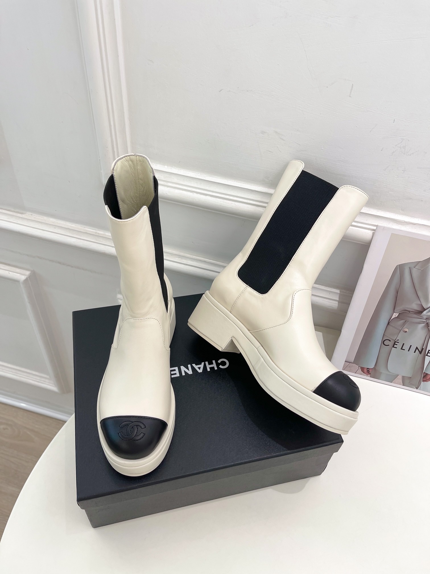 Women C*hanel Top Boots Maikesneakers