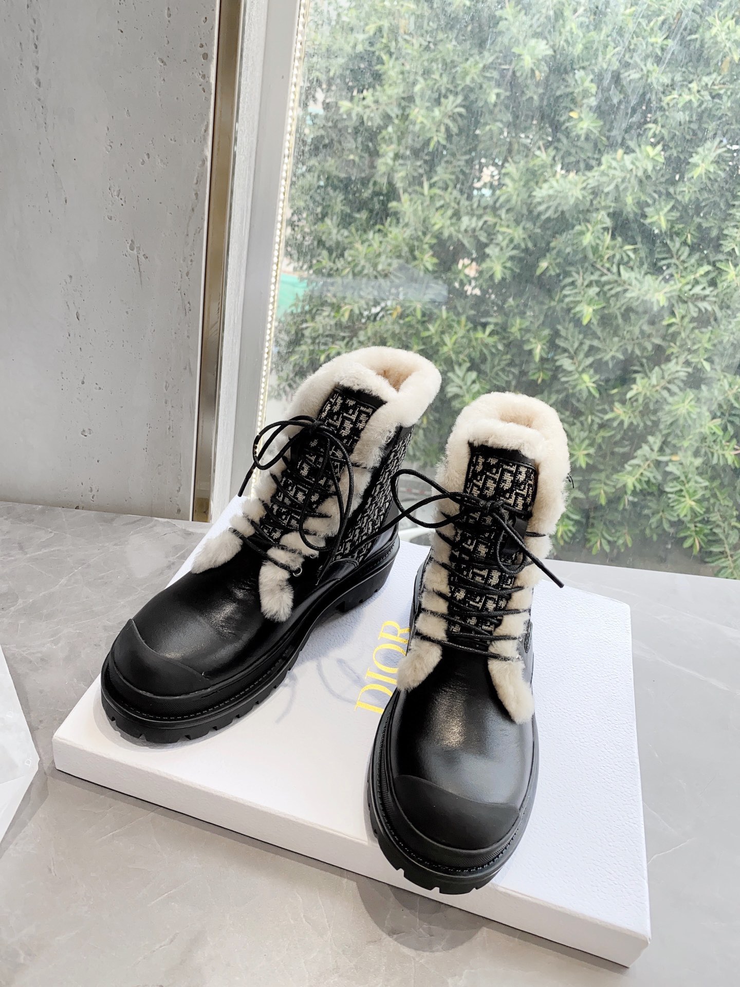 Women D*ior Top Boots Maikesneakers