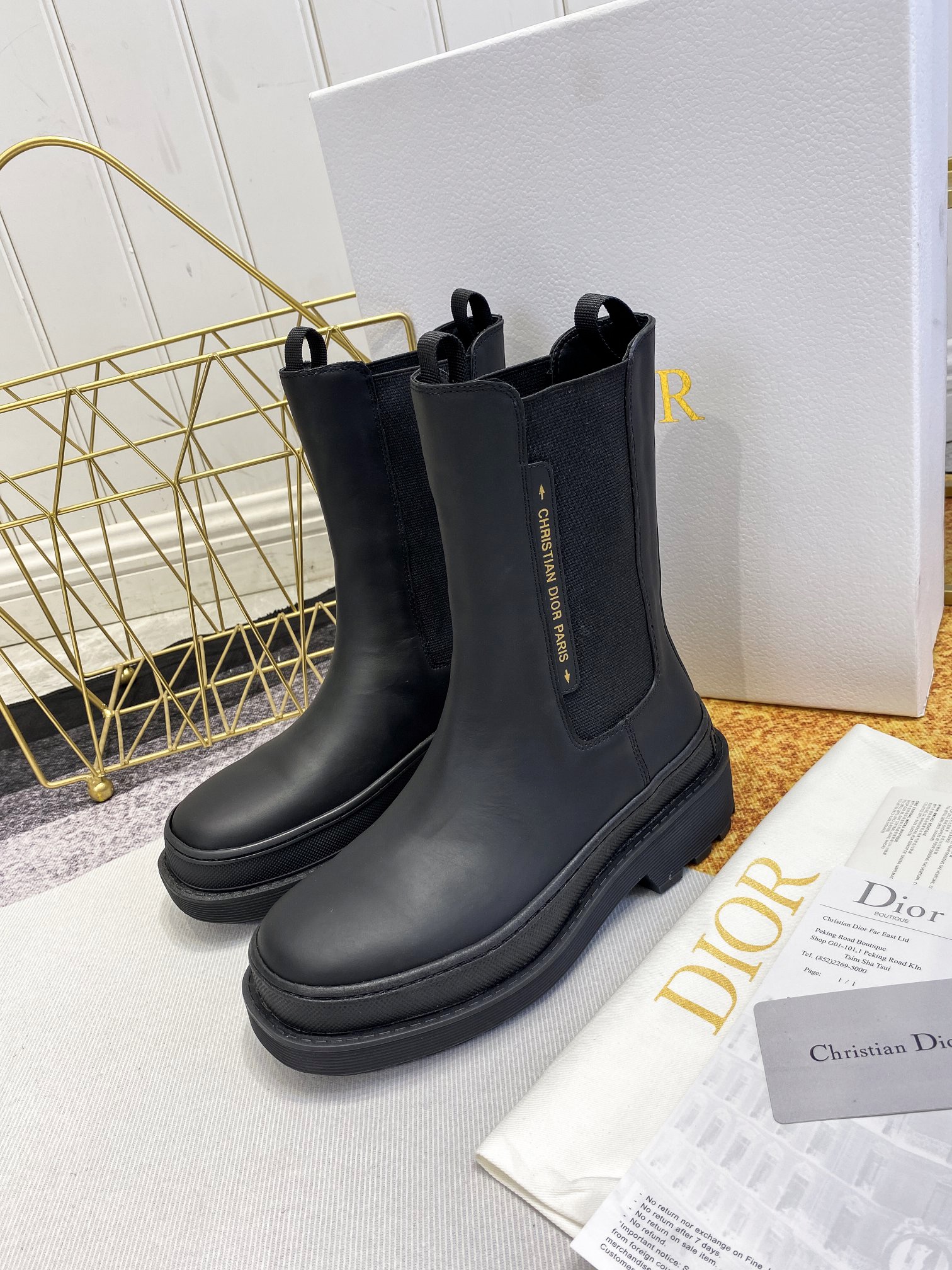 Women D*ior Top Boots Maikesneakers