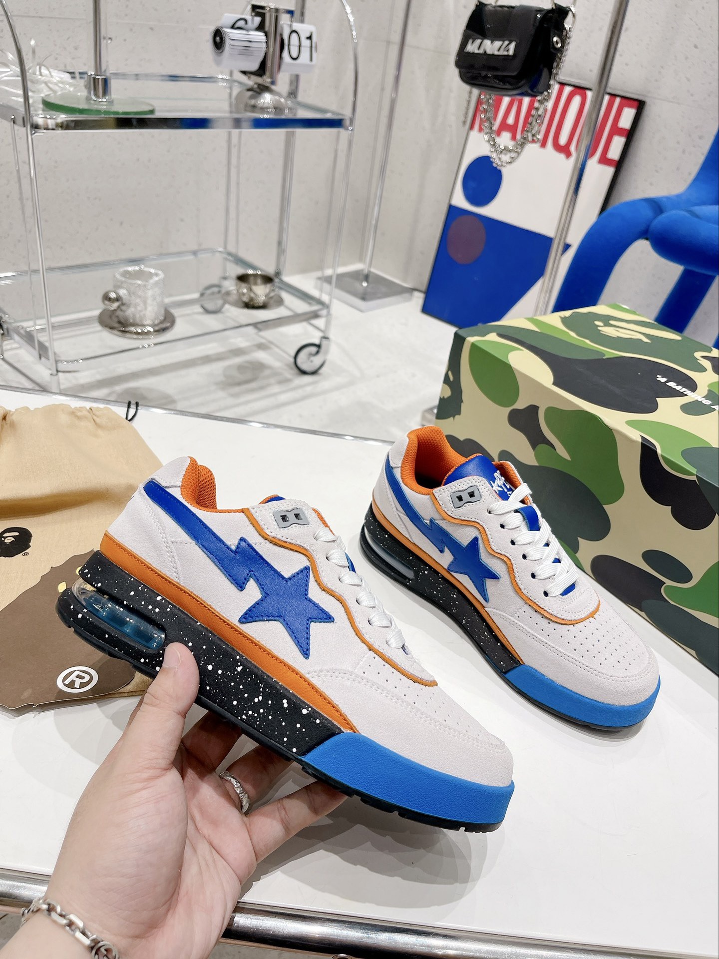 Men Women B*ape sta to low Top Sneaker