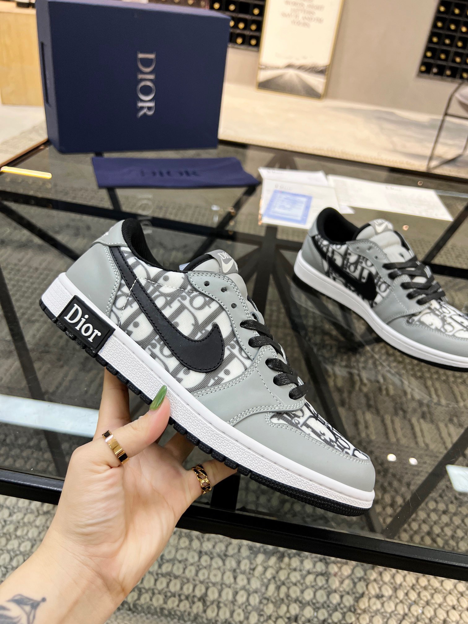 Men D*ior Top Sneaker