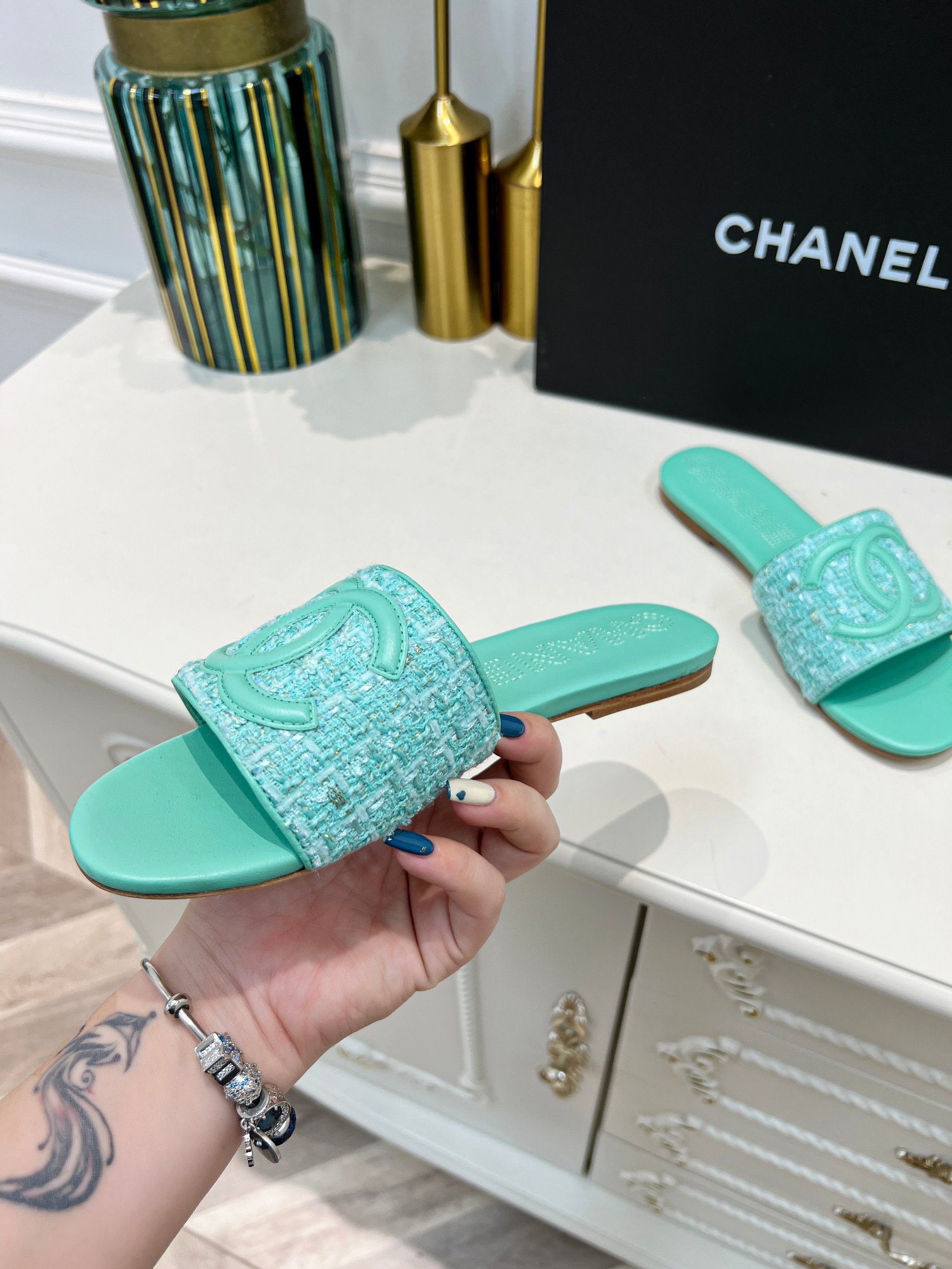 Women C*hanel Top Sandals