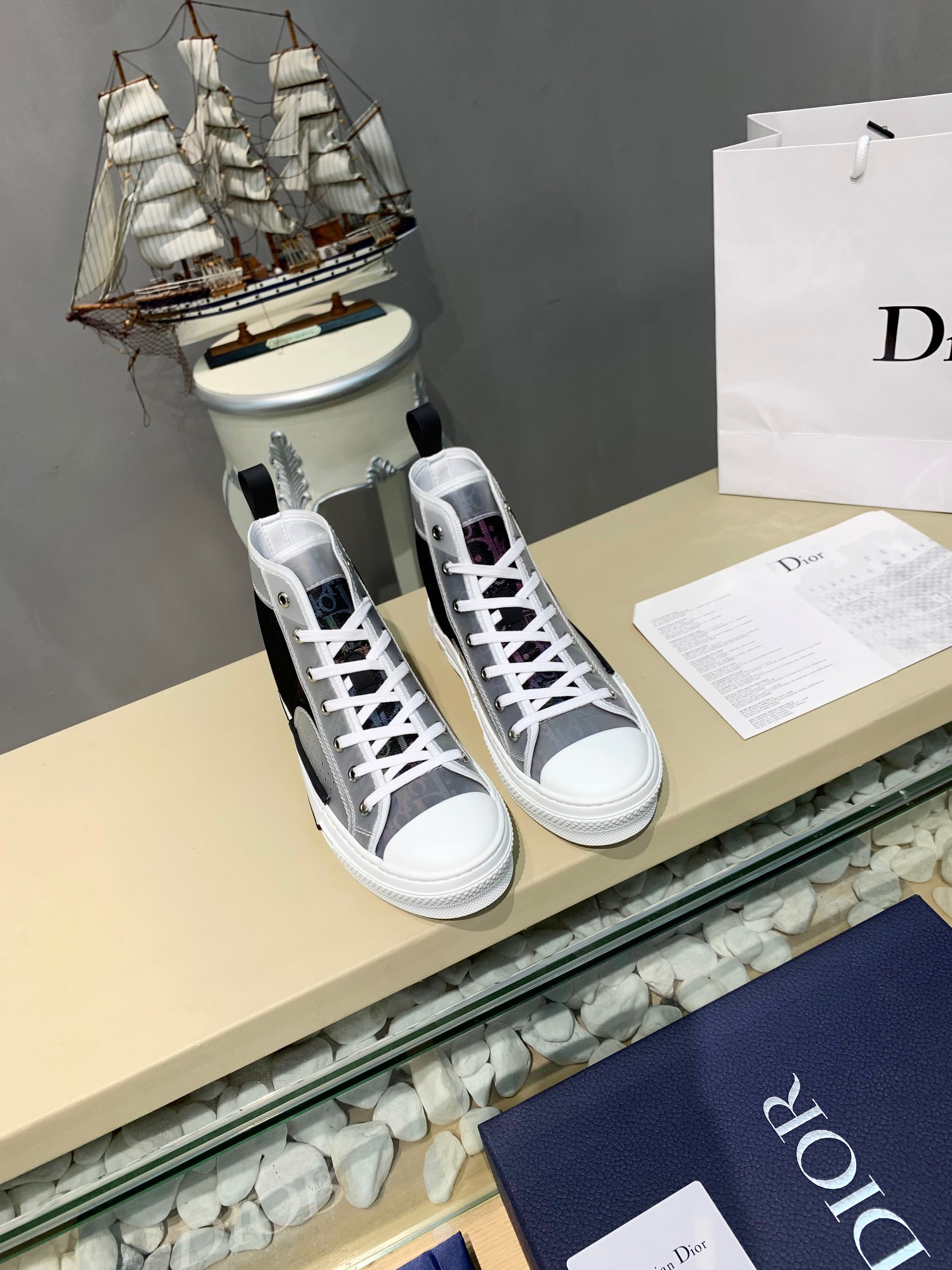 Men Women D*ior Top Sneakers