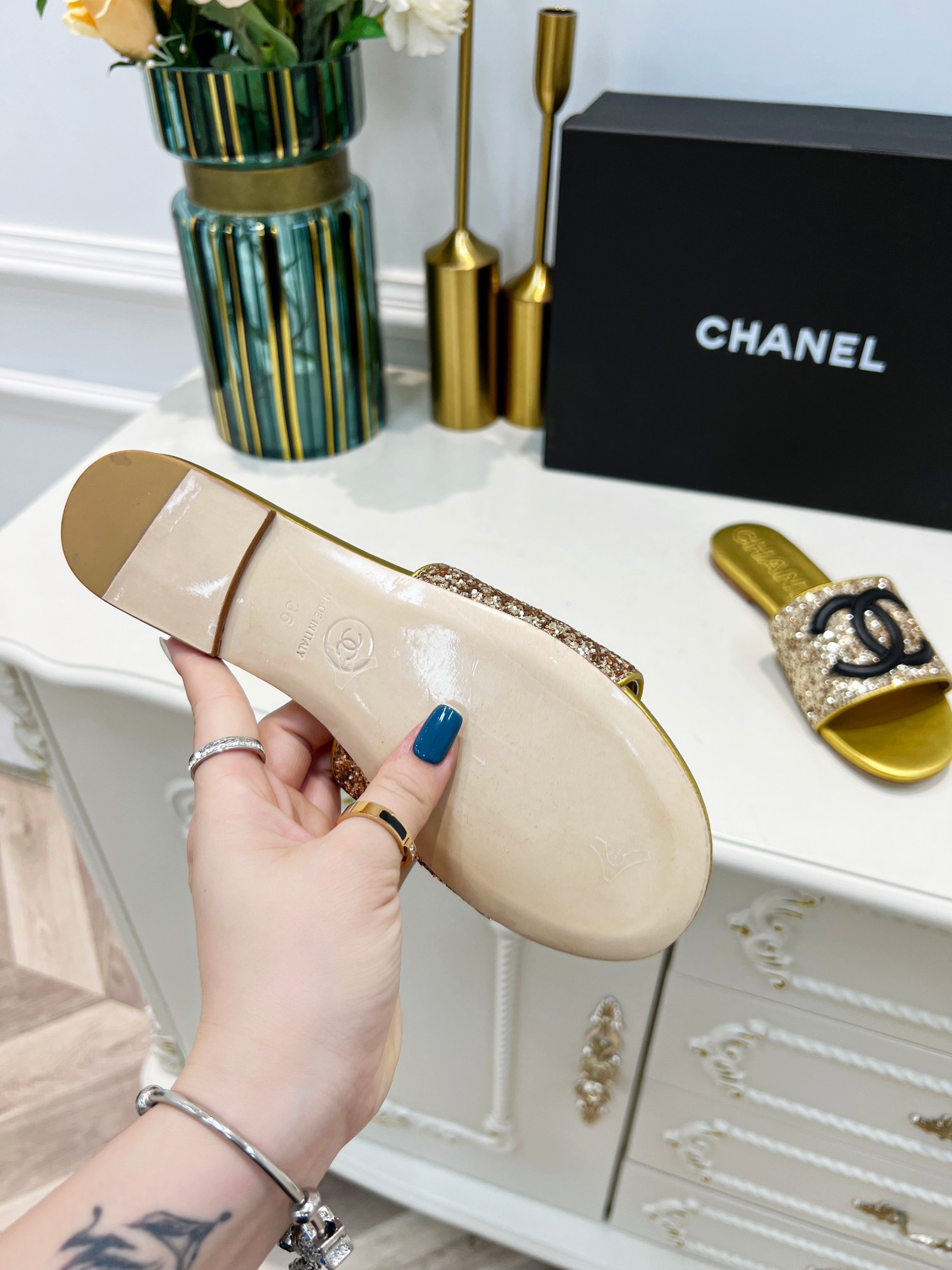 Women C*hanel Top Sandals