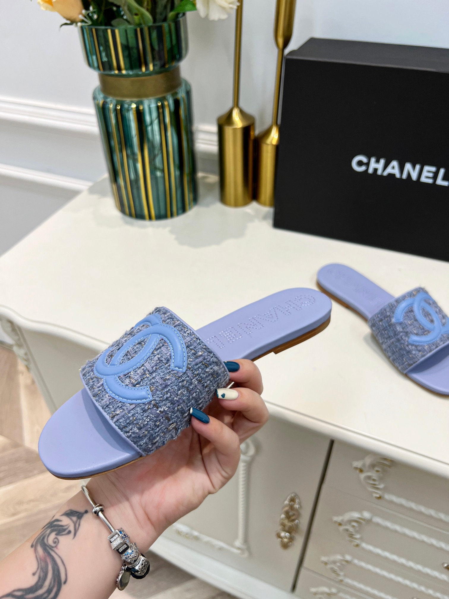 Women C*hanel Top Sandals