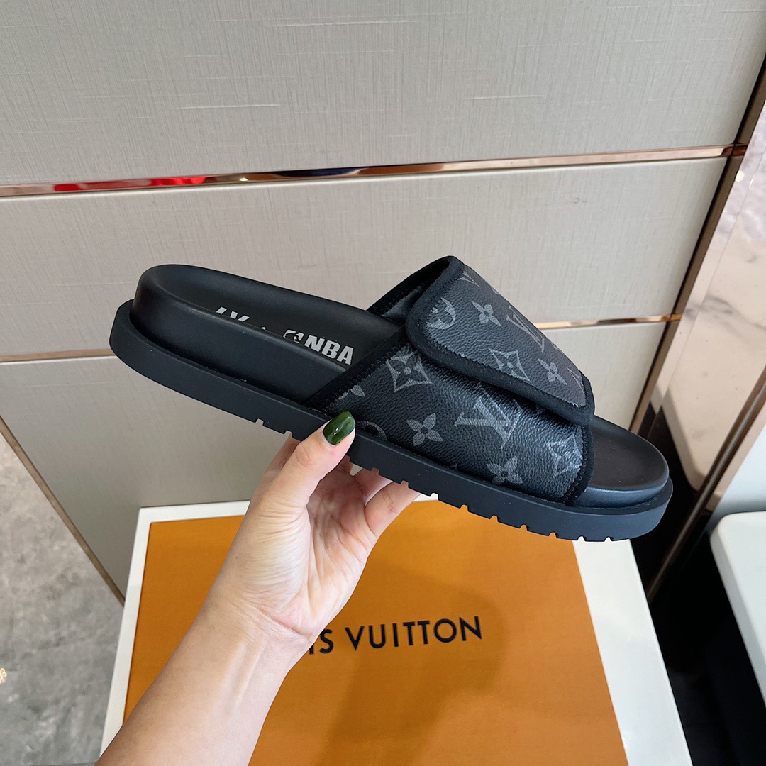 Men L*ouis V*uitton Top Slippers