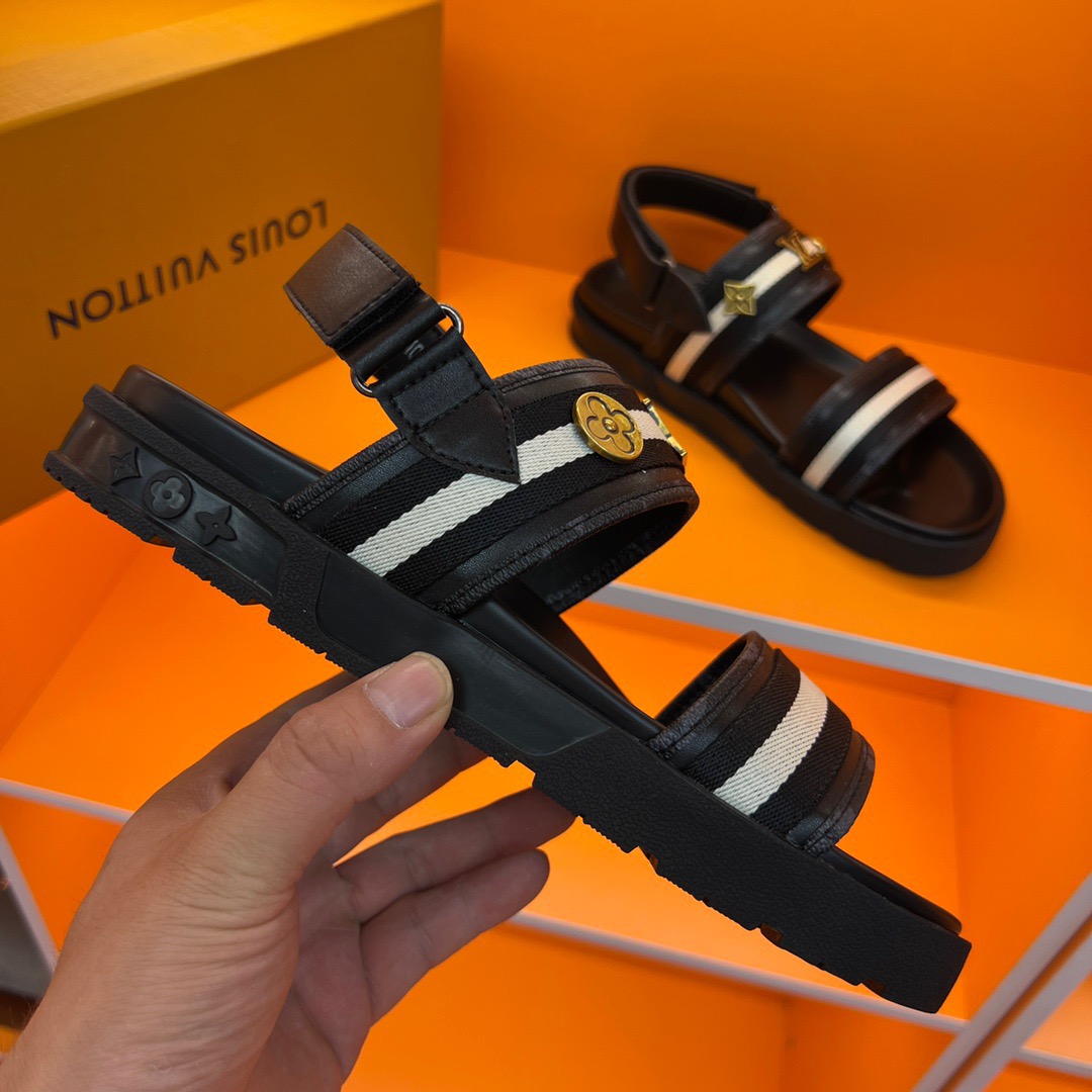 Men L*ouis V*uitton Top Slippers