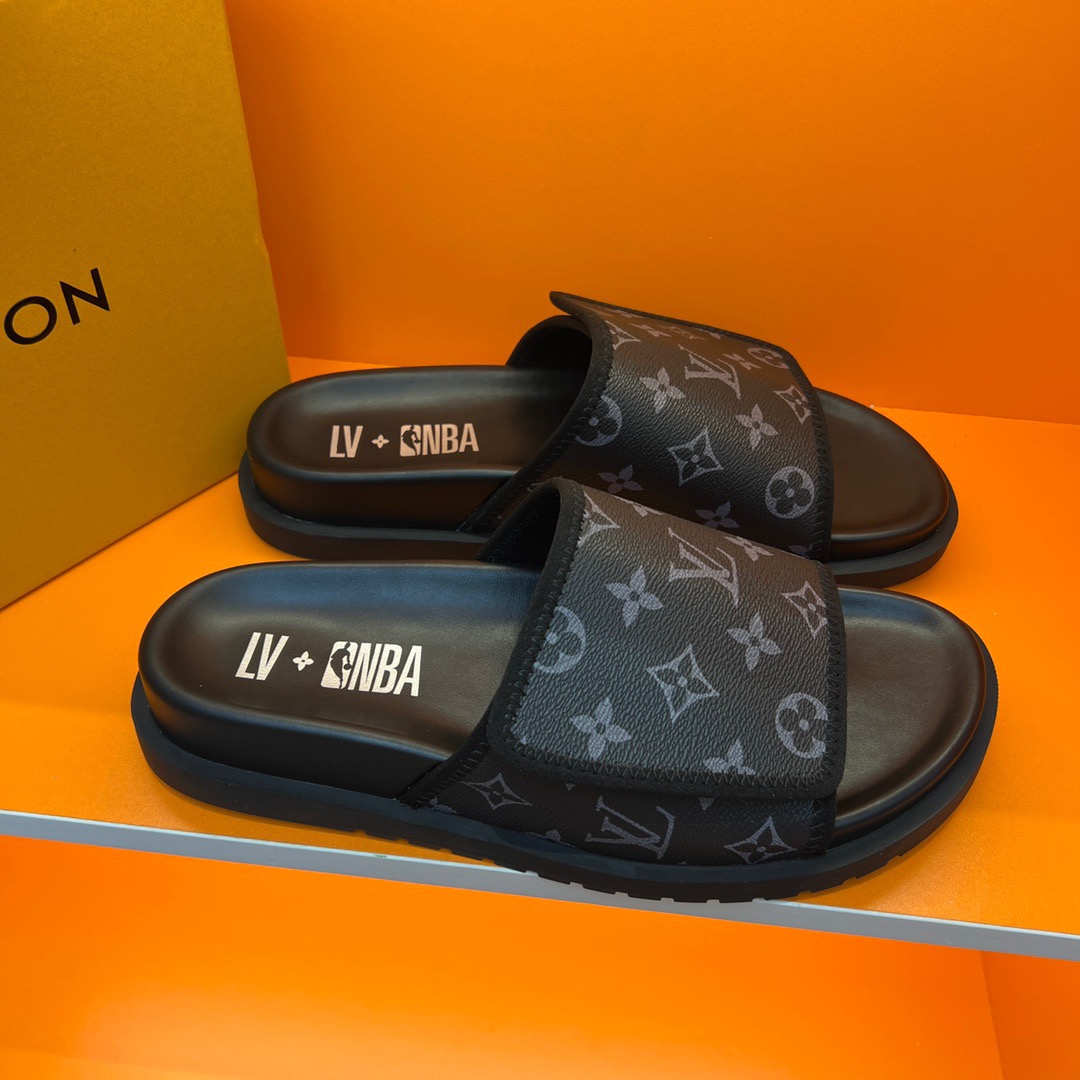 Men L*ouis V*uitton Top Slippers
