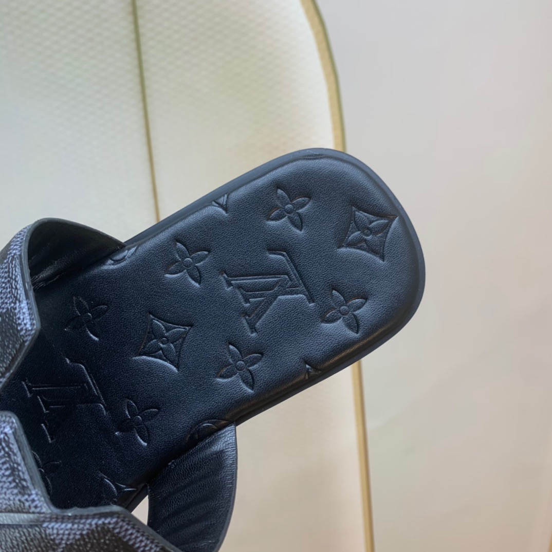 Men L*ouis V*uitton Top Slippers