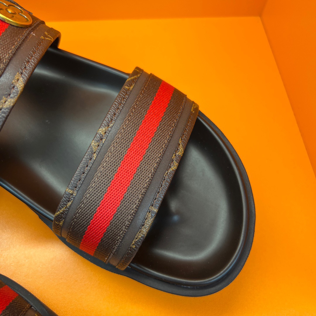 Men L*ouis V*uitton Top Slippers