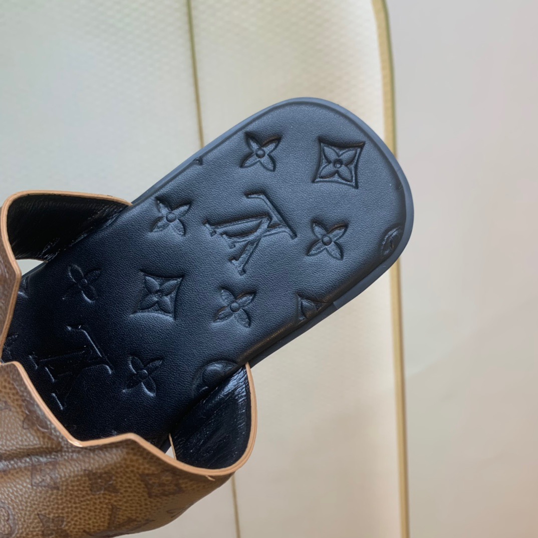 Men L*ouis V*uitton Top Slippers