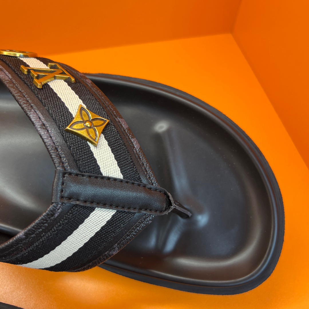 Men L*ouis V*uitton Top Slippers