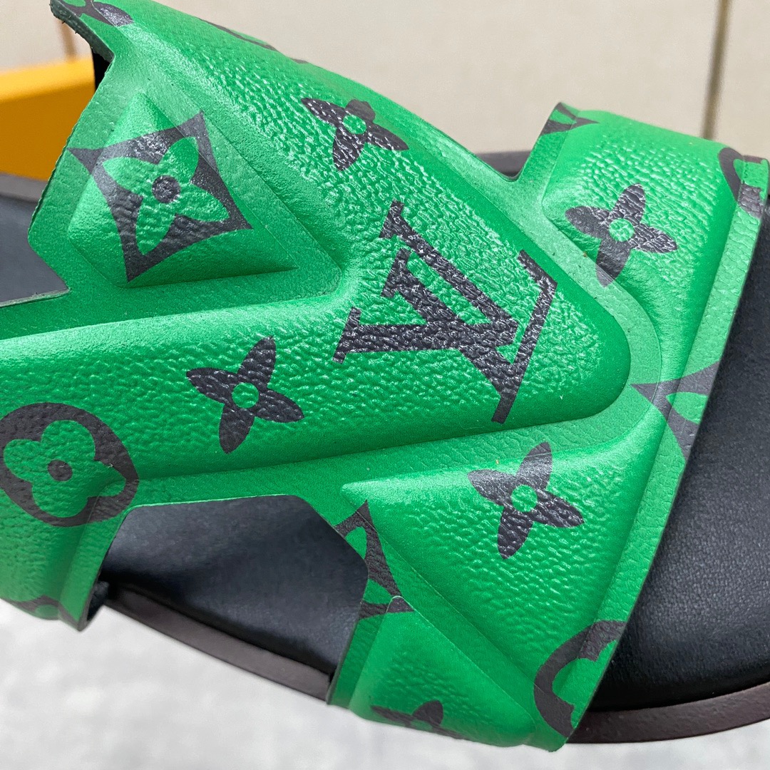 Men L*ouis V*uitton Top Slippers