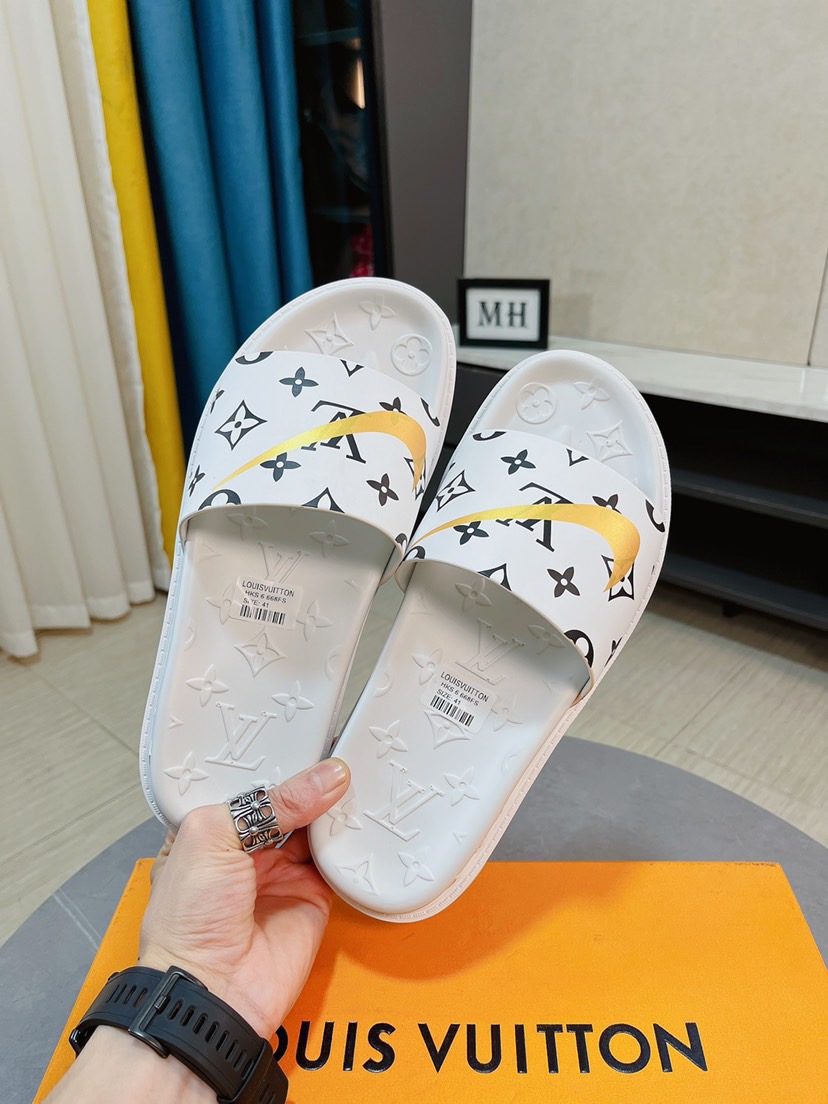 Men L*ouis V*uitton Top Slippers