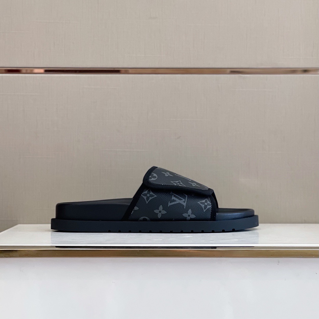 Men L*ouis V*uitton Top Slippers