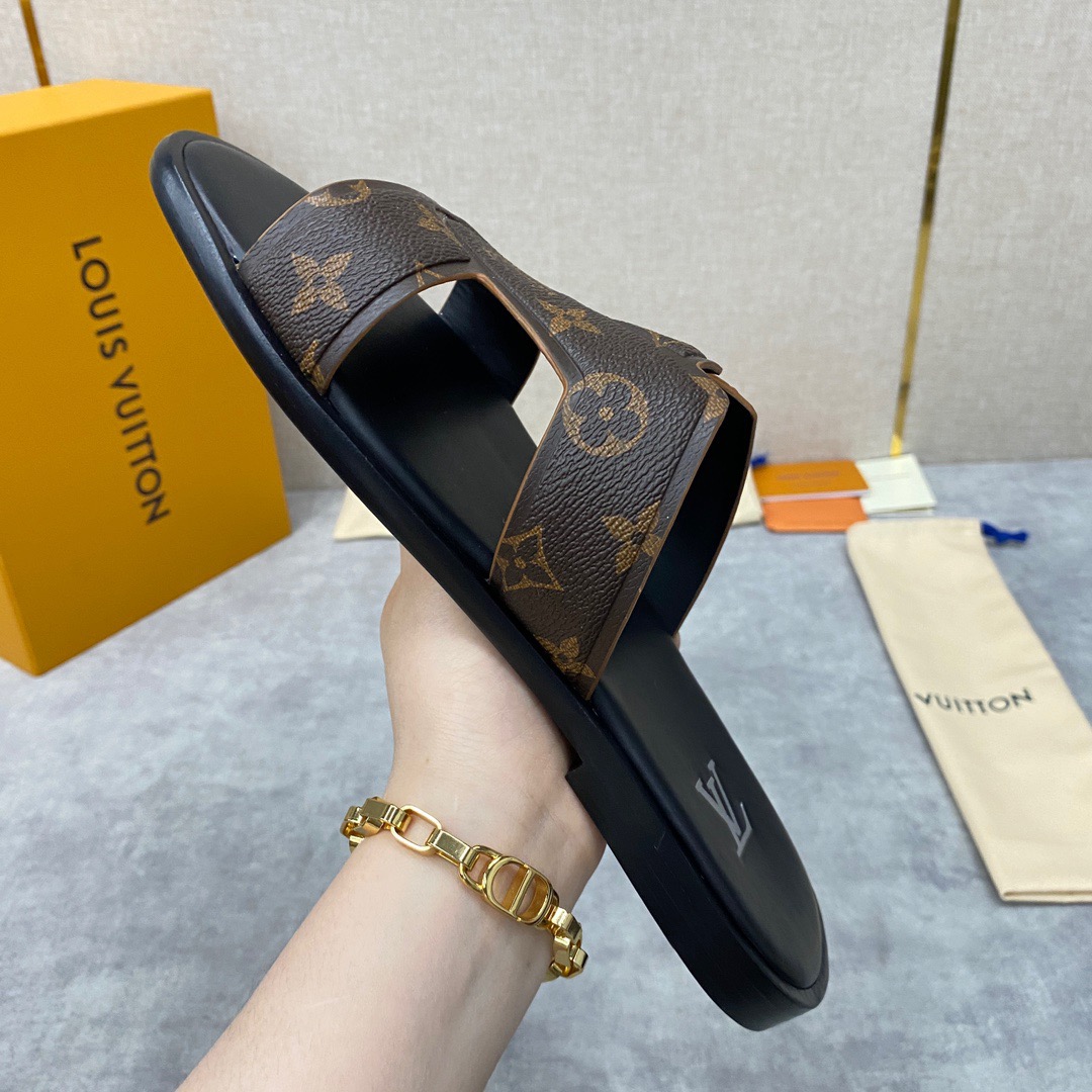 Men L*ouis V*uitton Top Slippers