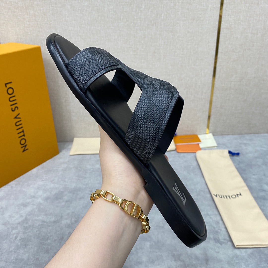 Men L*ouis V*uitton Top Slippers