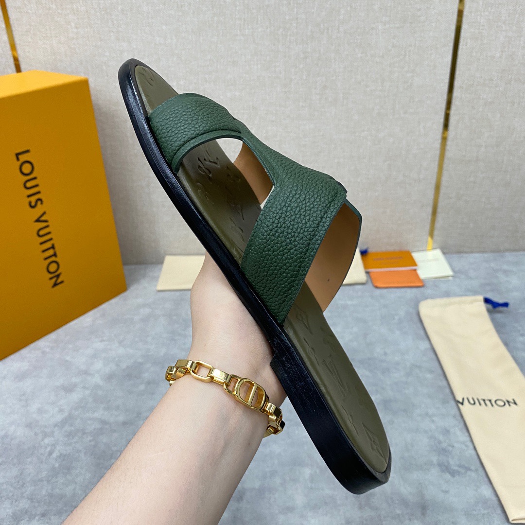 Men L*ouis V*uitton Top Slippers