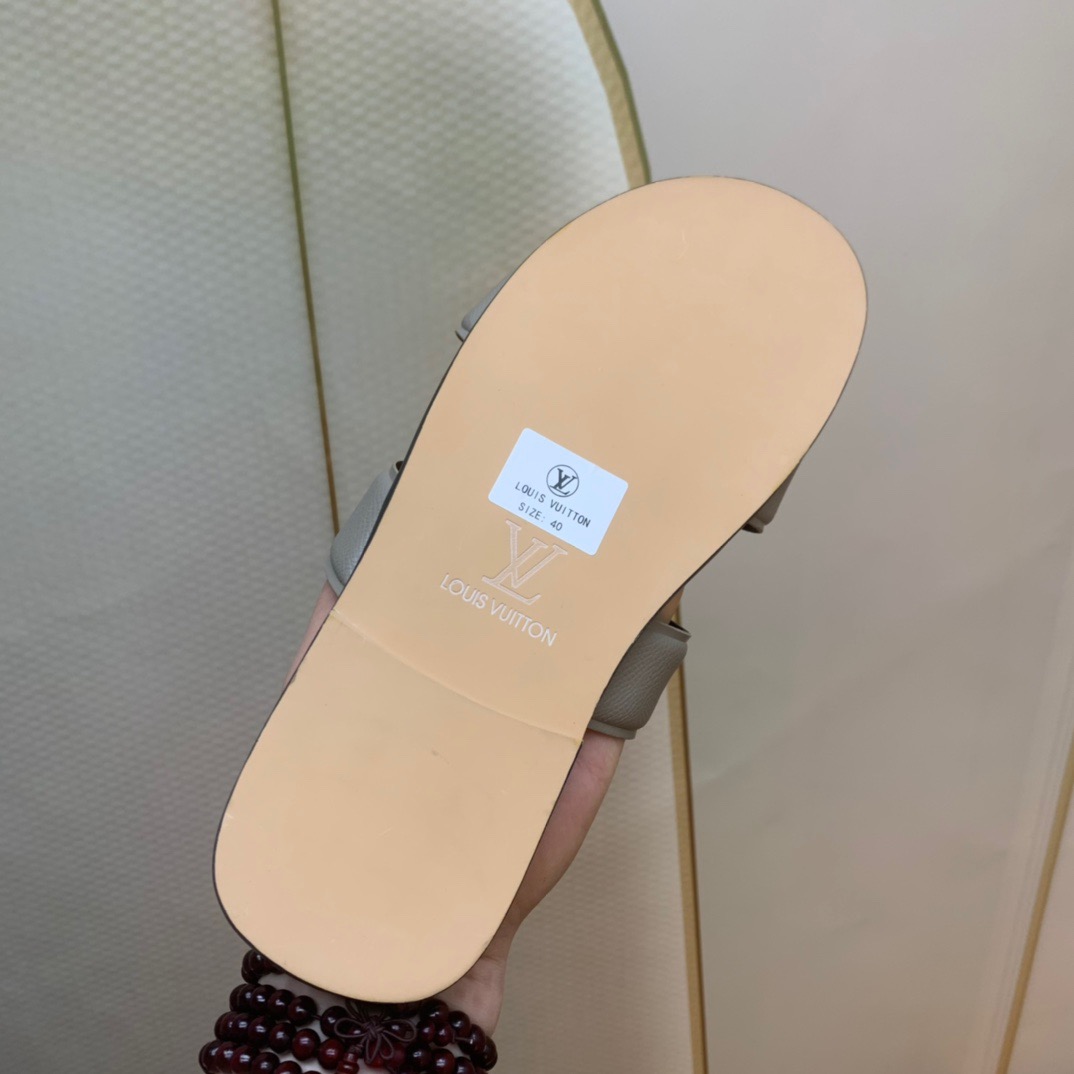 Men L*ouis V*uitton Top Slippers