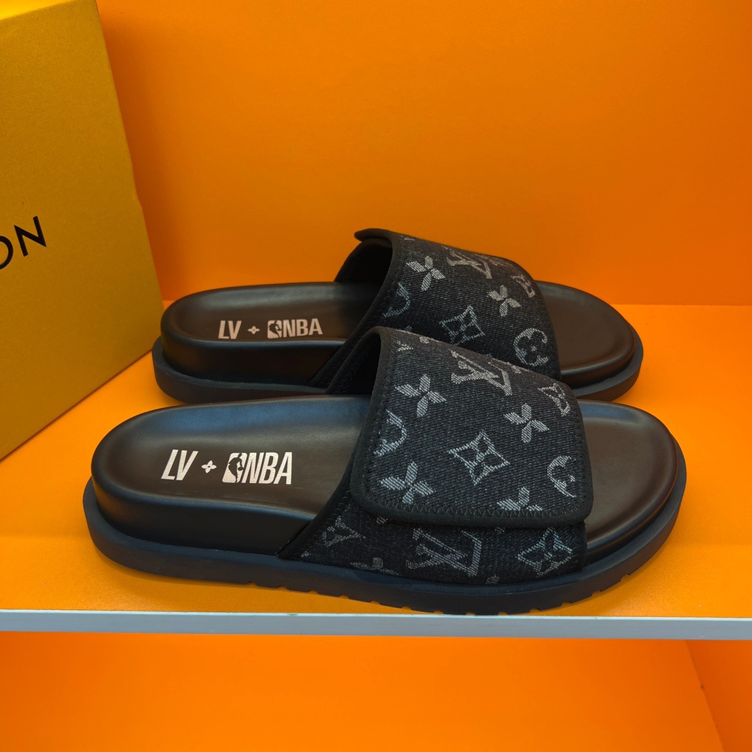 Men L*ouis V*uitton Top Slippers