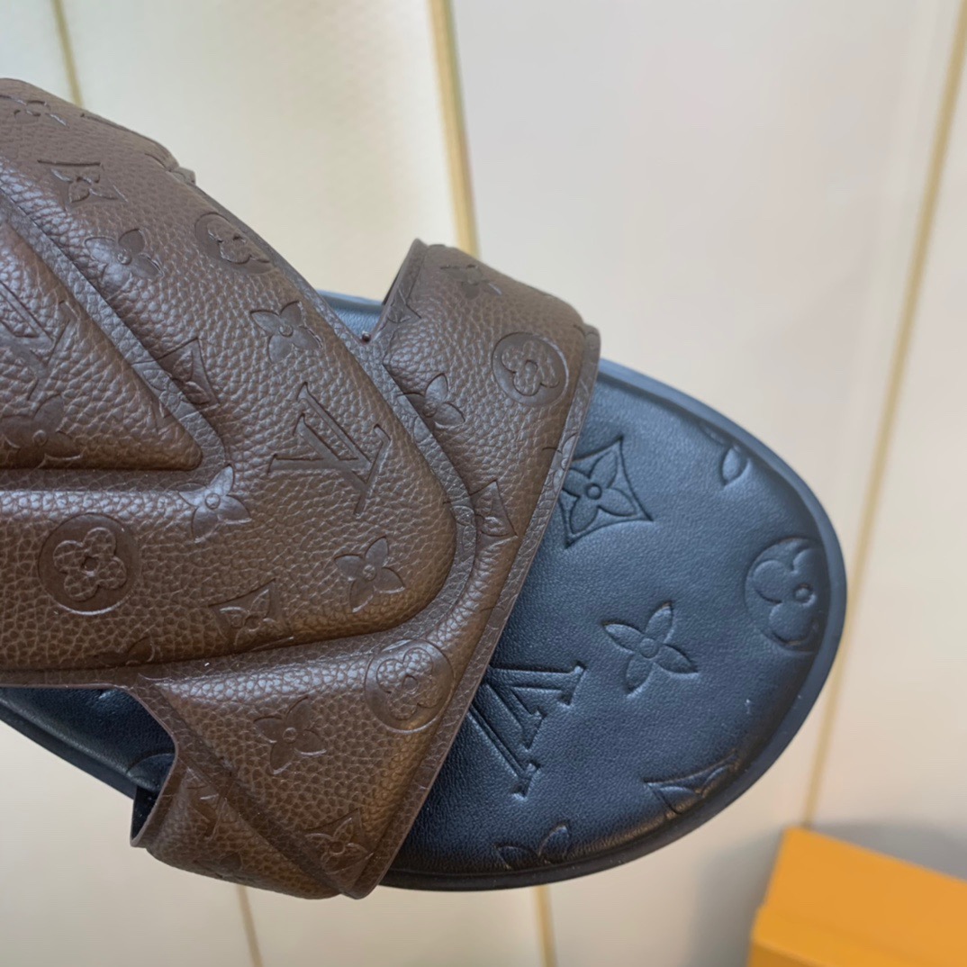Men L*ouis V*uitton Top Slippers