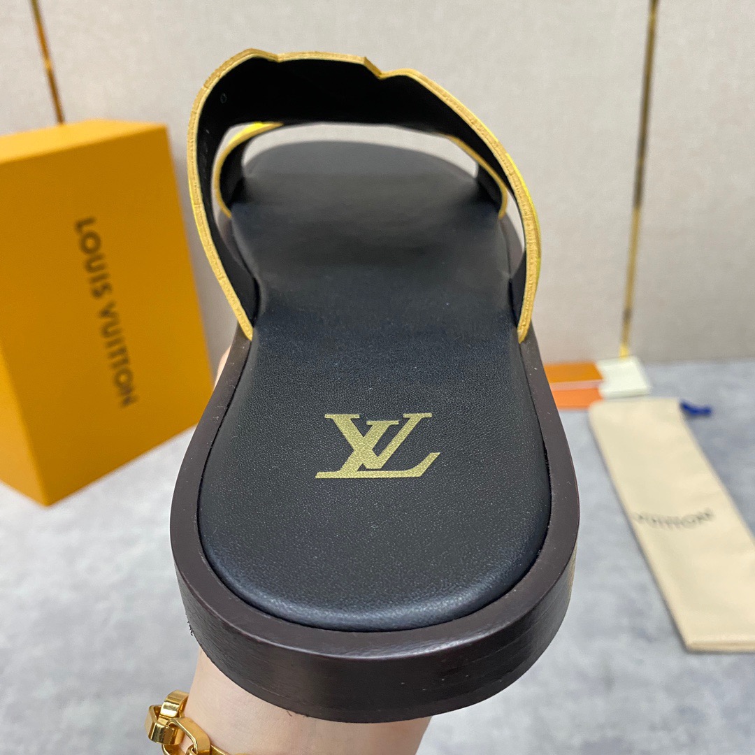 Men L*ouis V*uitton Top Slippers