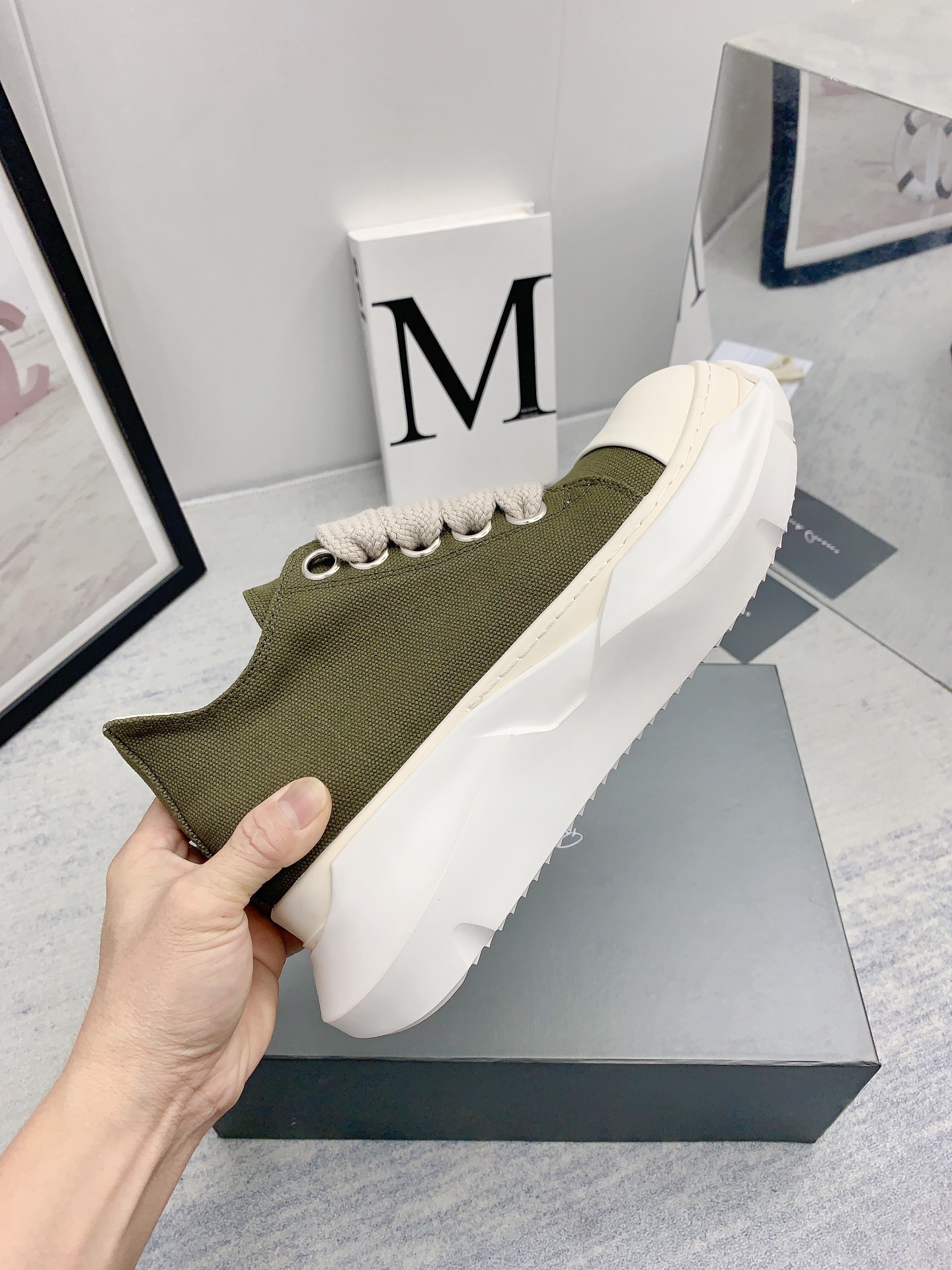 Men Women R*ick O*wens Top Sneaker