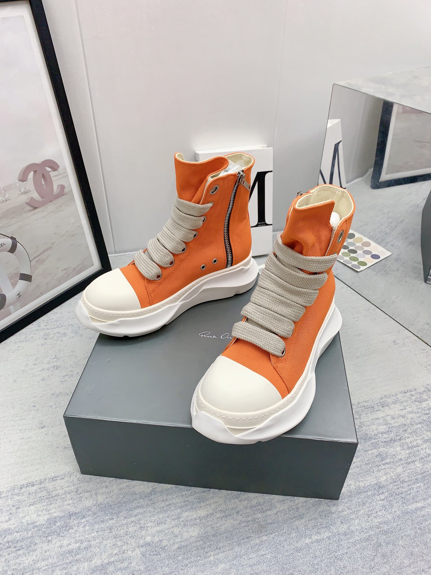 Men Women R*ick O*wens Top Sneaker