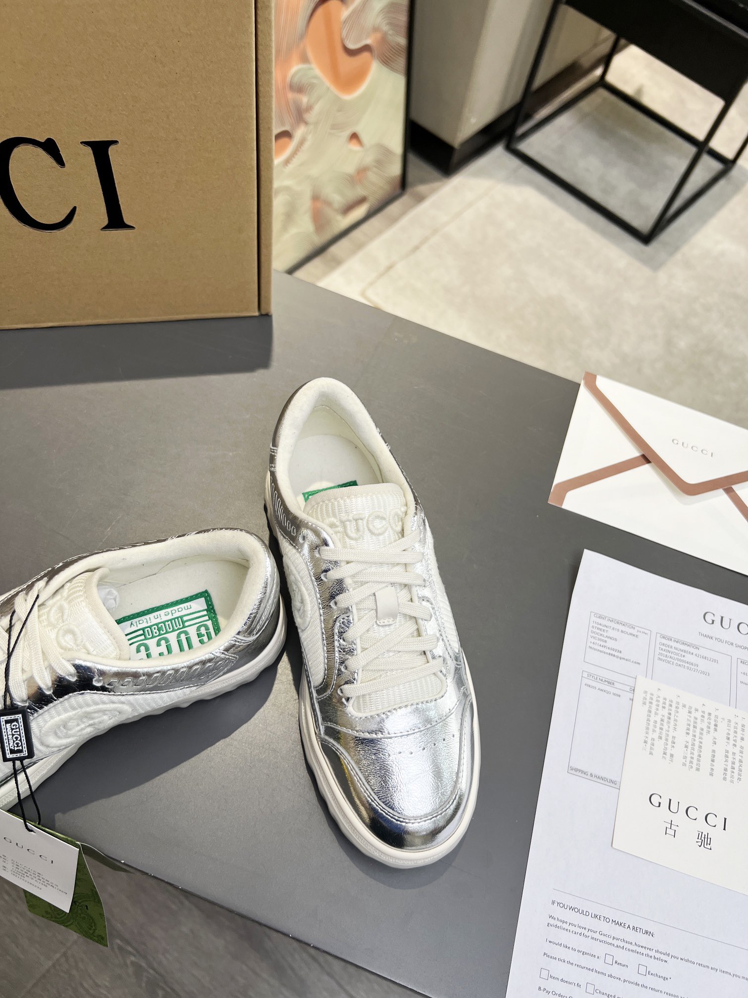 Men Women G*ucci Top Sneaker