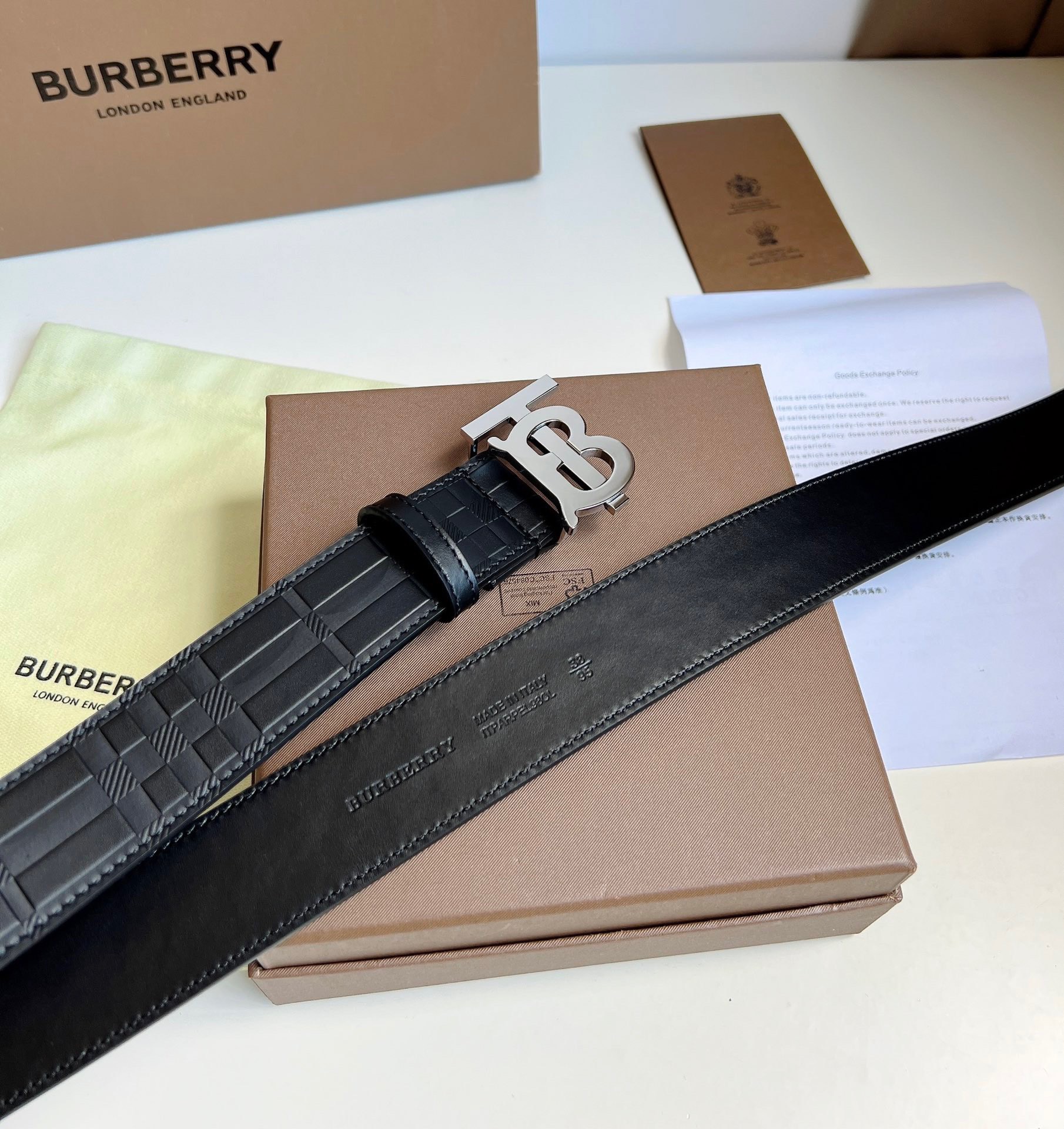 B.urberrry Belts Top Quality 35MM