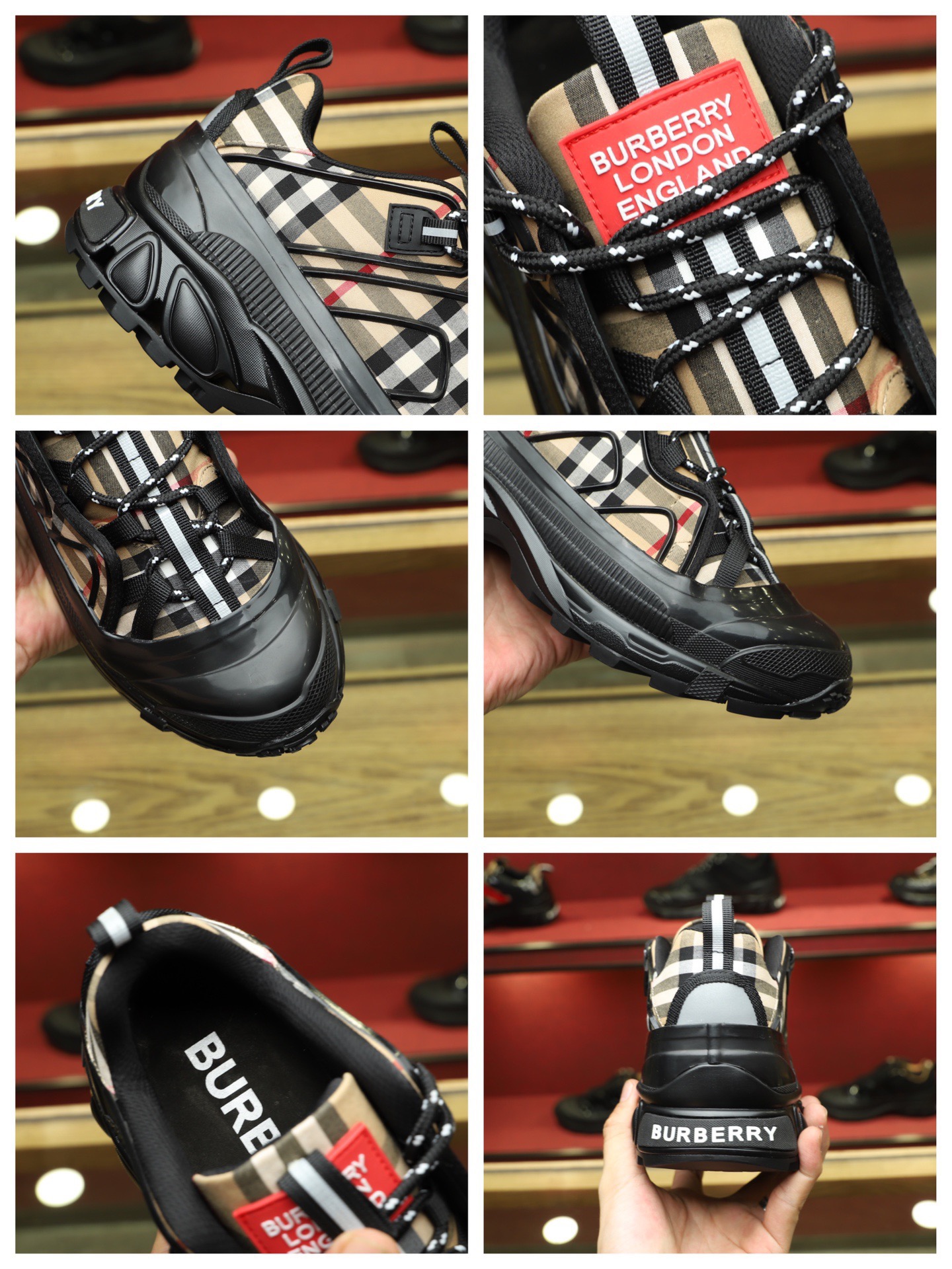 Men B*urberry Top Sneaker Maikesneakers