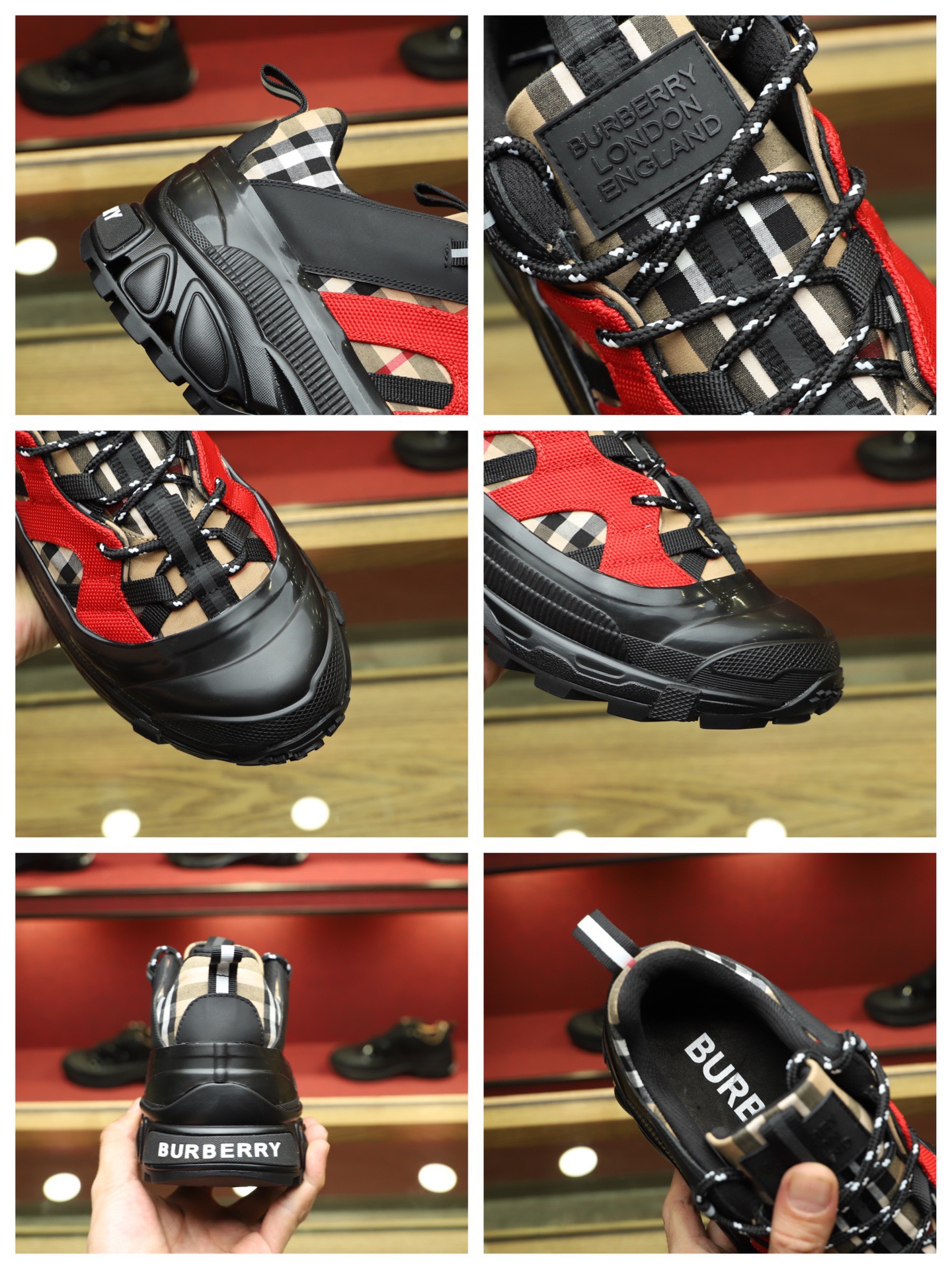 Men B*urberry Top Sneaker Maikesneakers