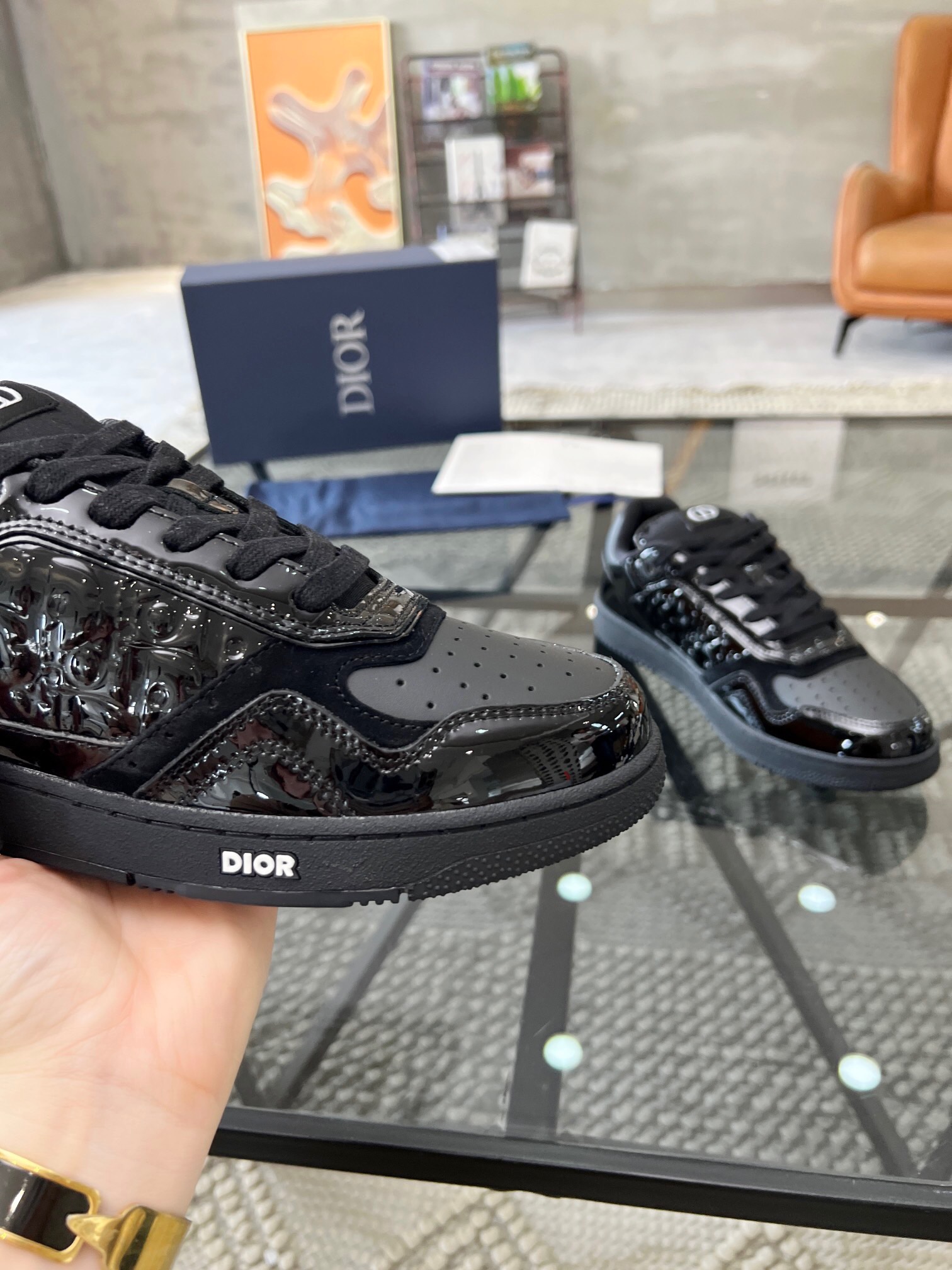 Men Women D*ior Top Sneaker