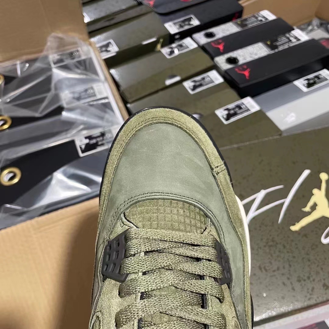 Air Jordan 4 Retro Olive Canvas Nike Air Jordan 4 aj4