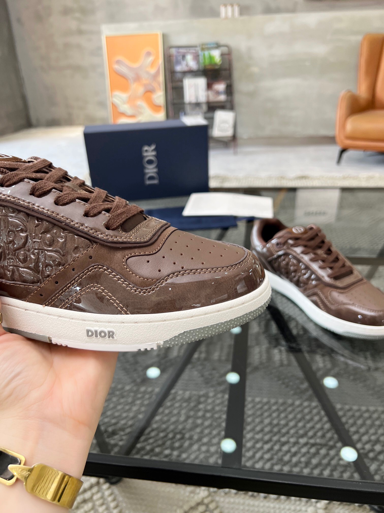 Men Women D*ior Top Sneaker