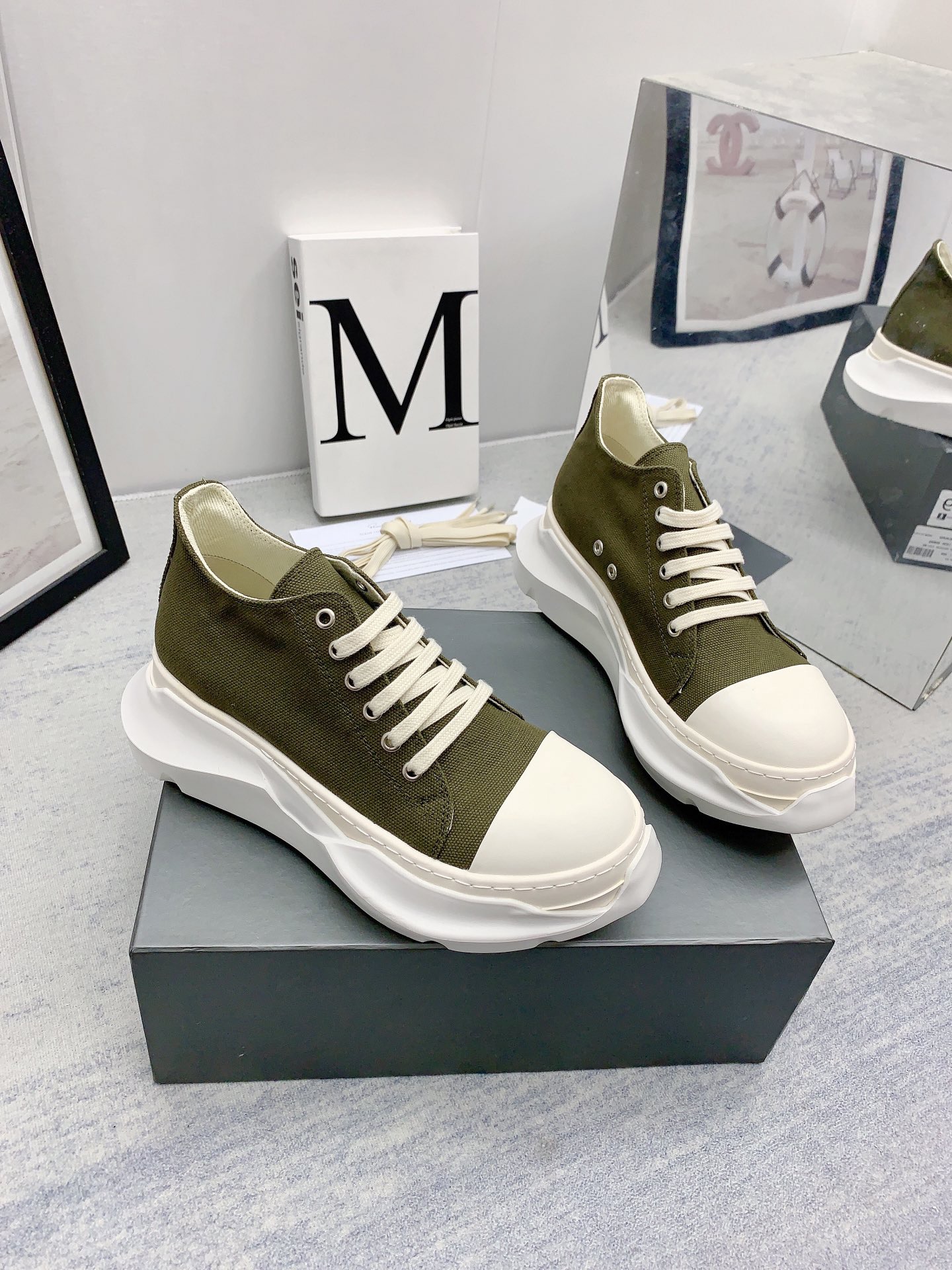 Men Women R*ick O*wens Top Sneaker