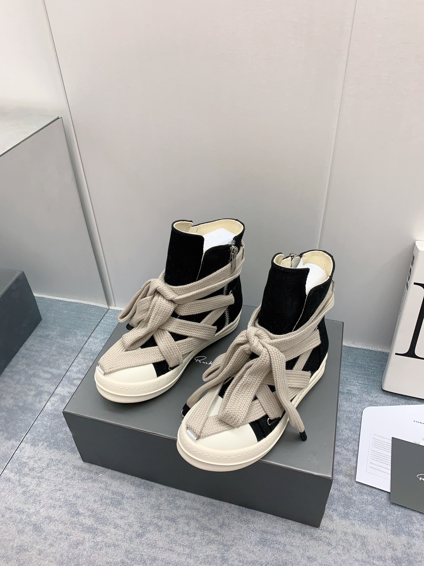 Men Women R*ick O*wens Top Sneaker