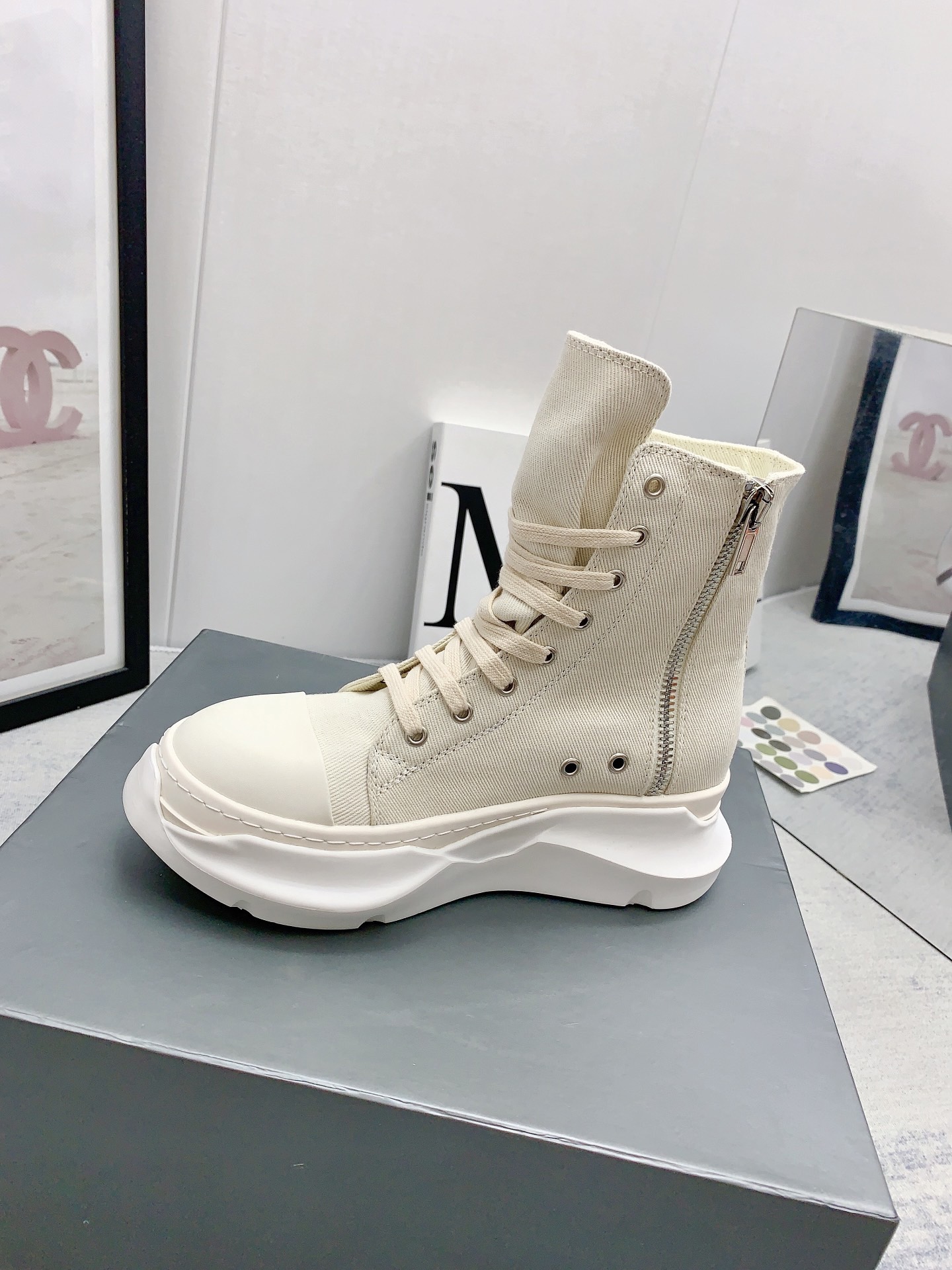 Men Women R*ick O*wens Top Sneaker