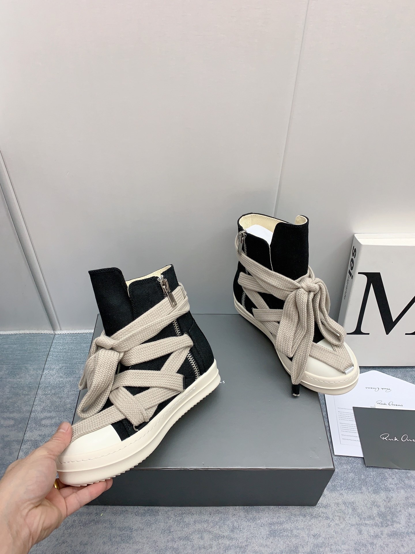 Men Women R*ick O*wens Top Sneaker