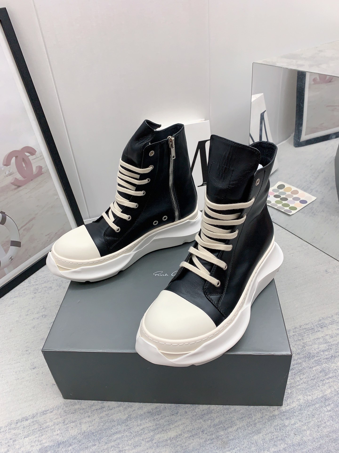 Men Women R*ick O*wens Top Sneaker