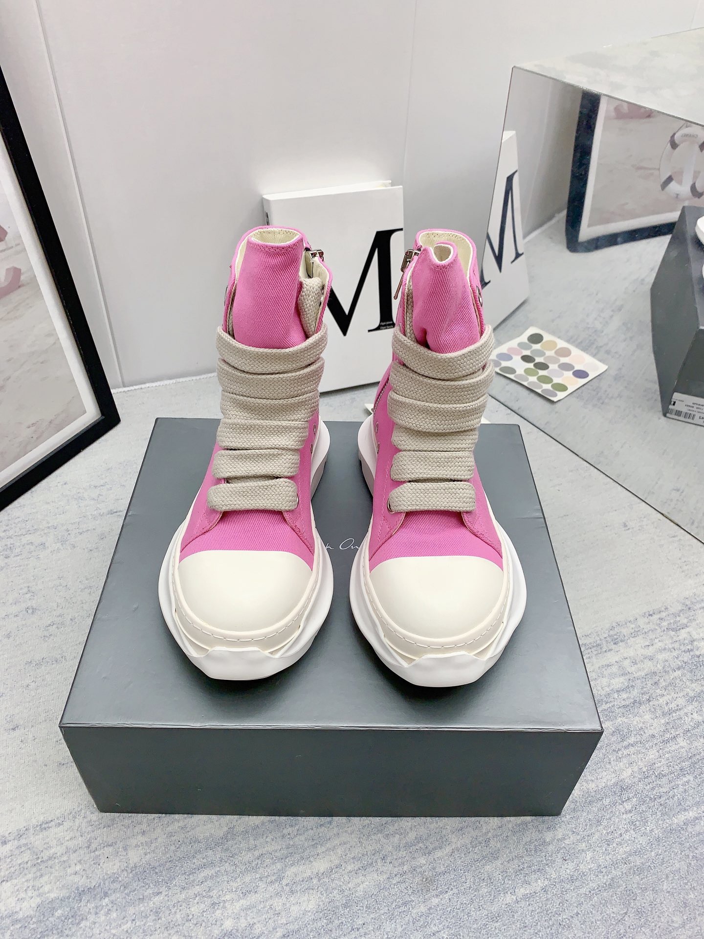 Men Women R*ick O*wens Top Sneaker