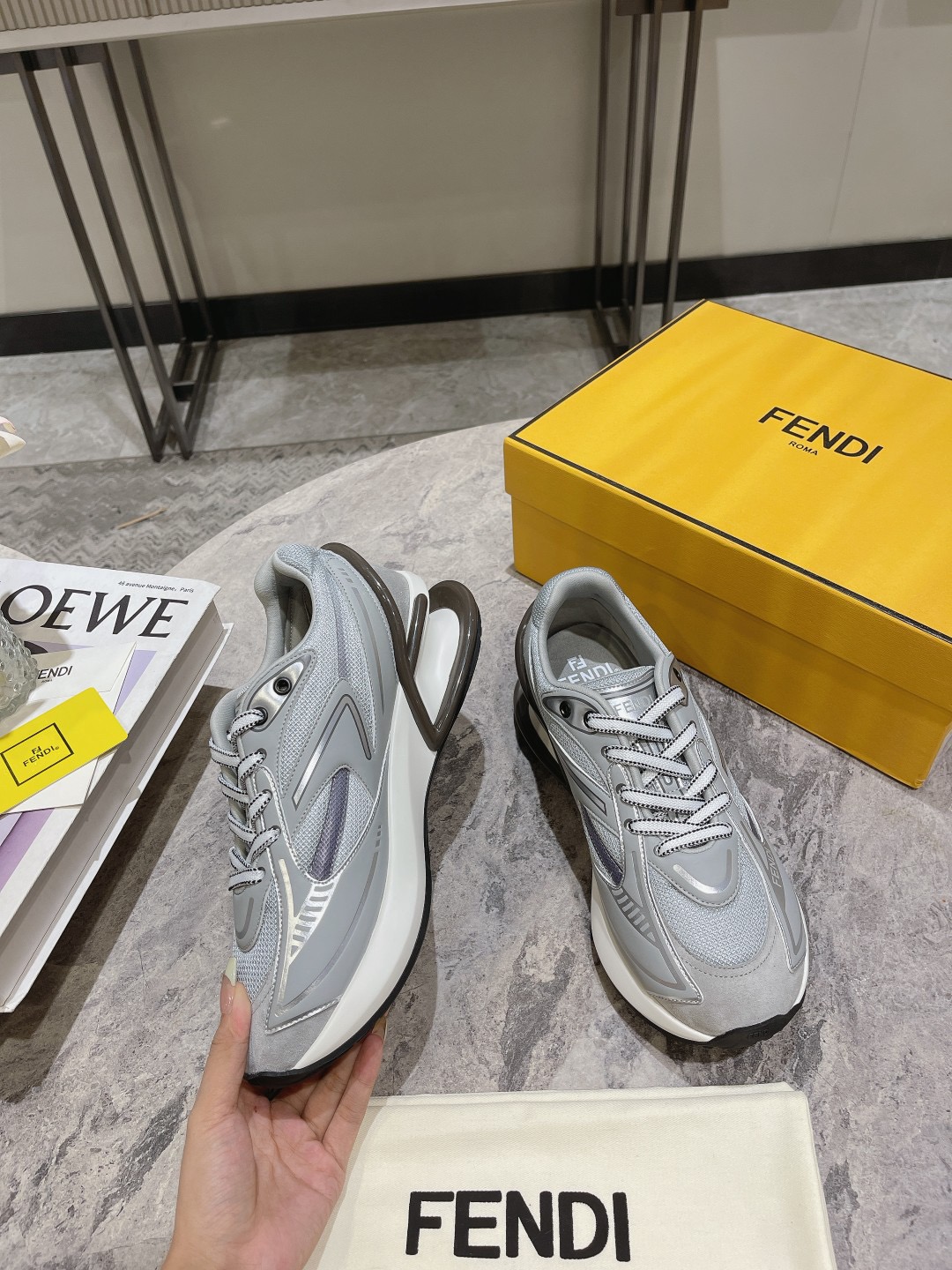 Men Women F*endi Top Sneaker