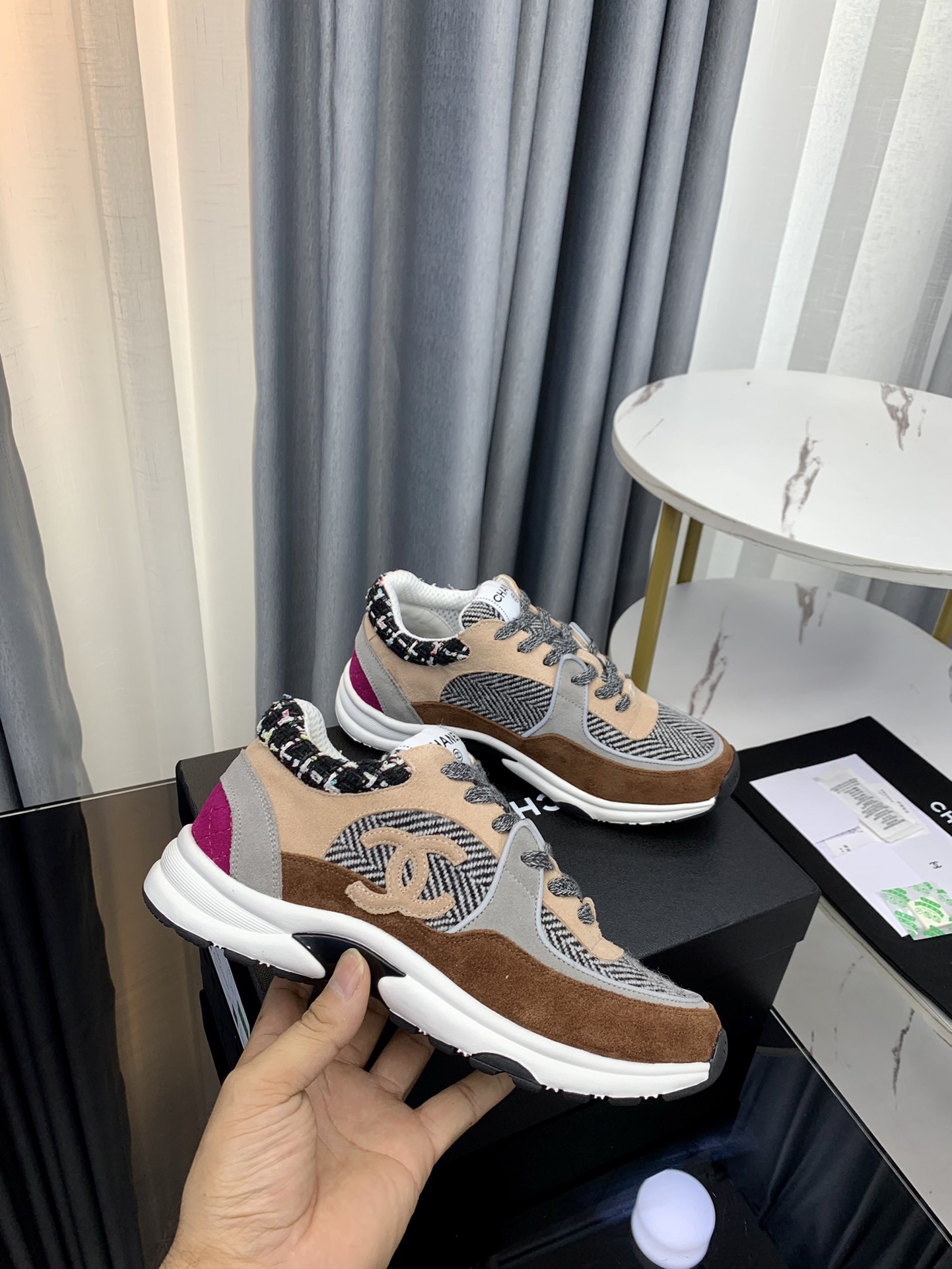 Men Women C*hanel Top Sneaker