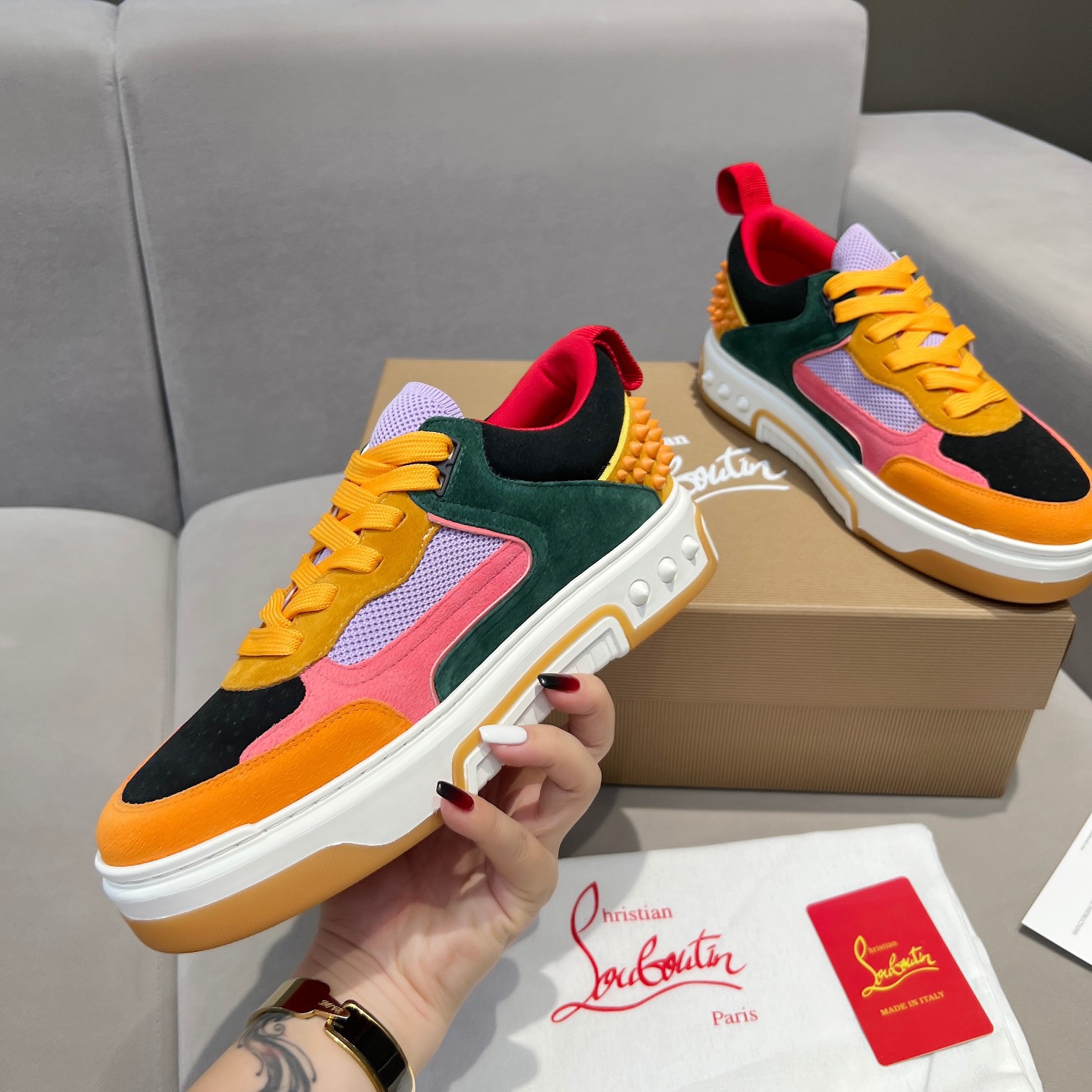 C*hristian ·Louboutin men women TOP sneakers
