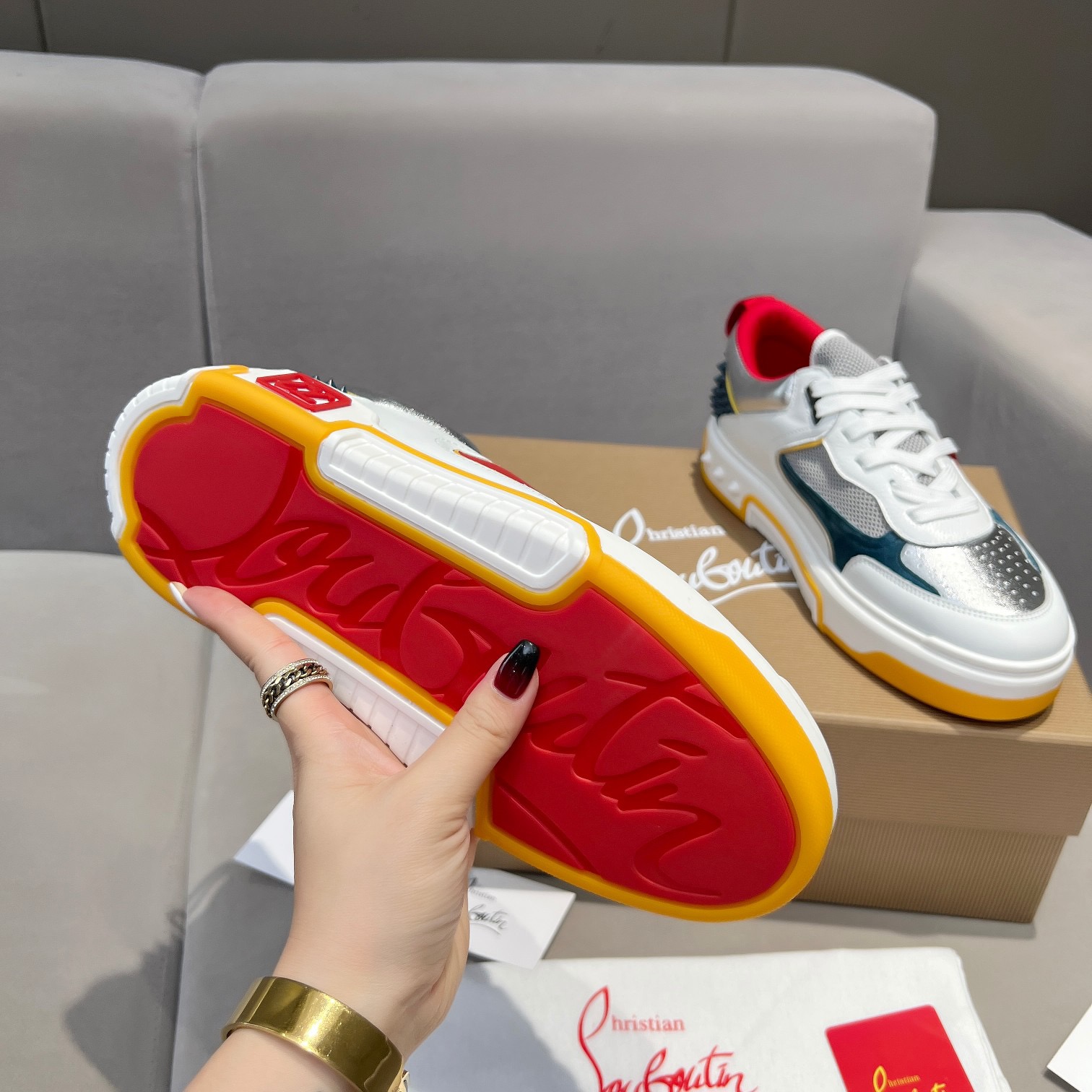 C*hristian ·Louboutin men women TOP sneakers