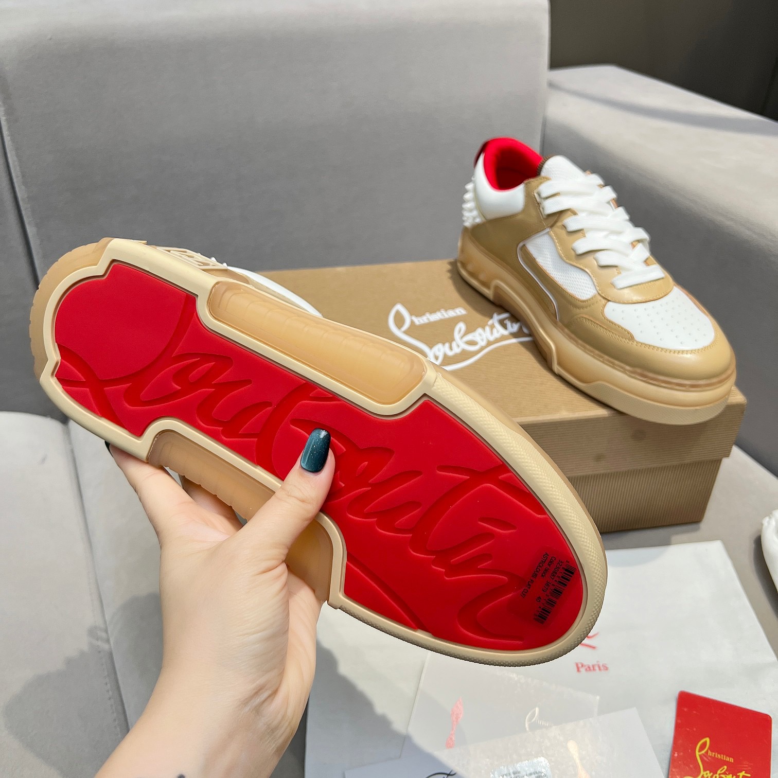 C*hristian ·Louboutin men women TOP sneakers