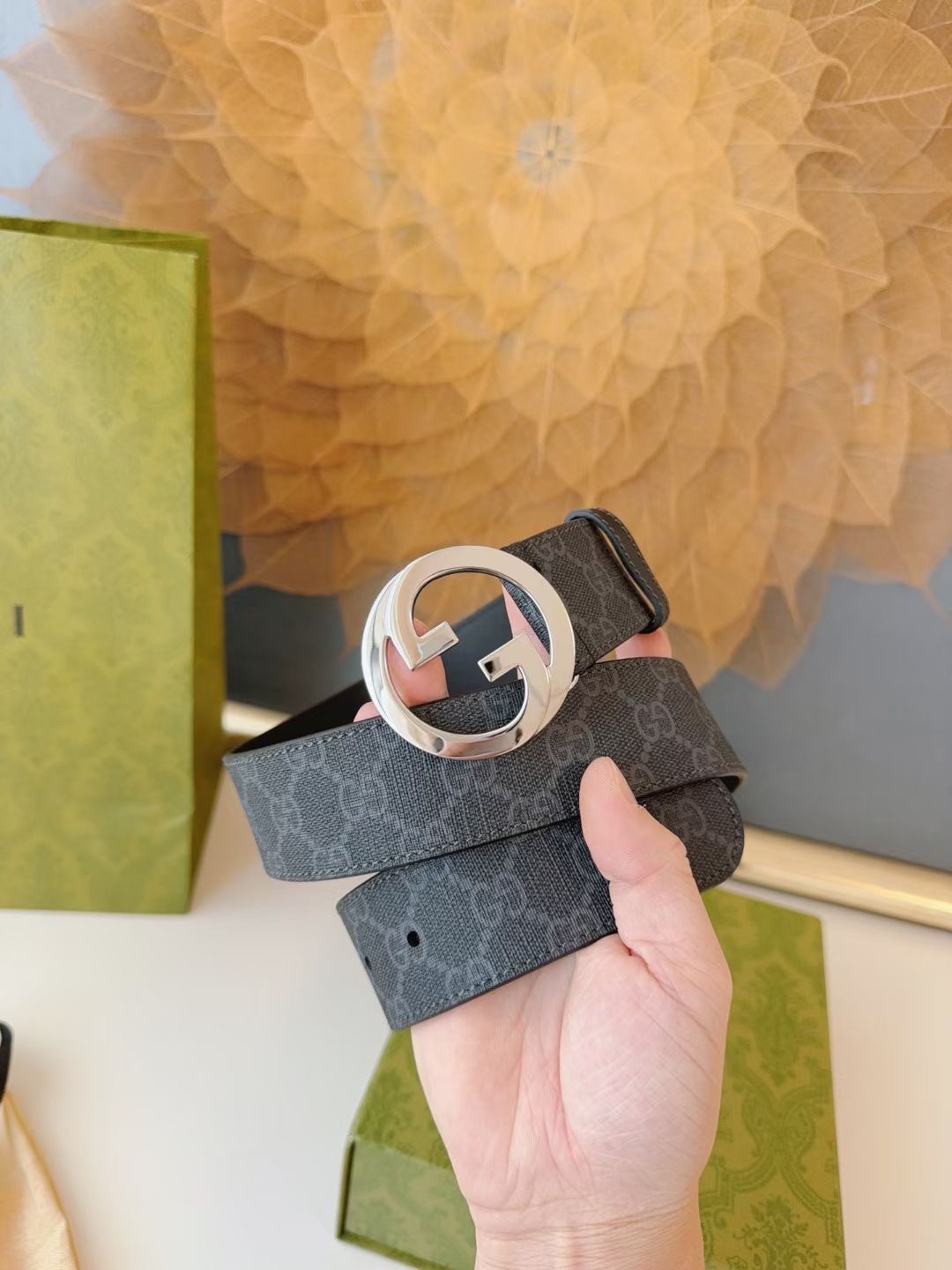 G*ucci Belts Top Quality 4cm