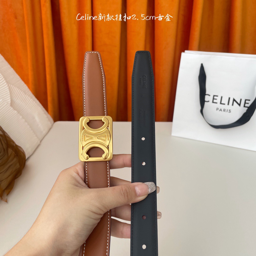 C* eline Belts Top Quality 25MM